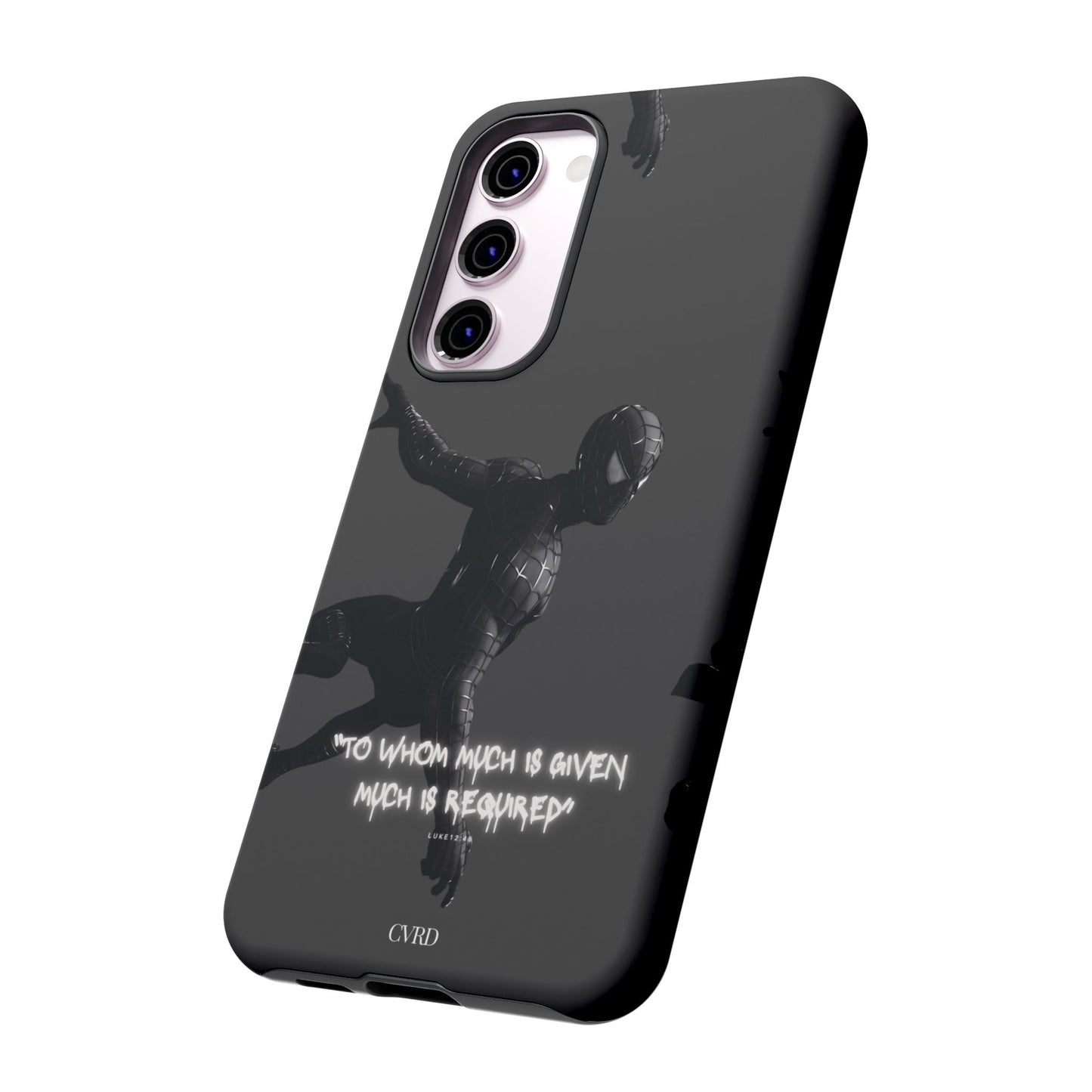 "Responsibility" - Black Phone Case (Luke 12:48)