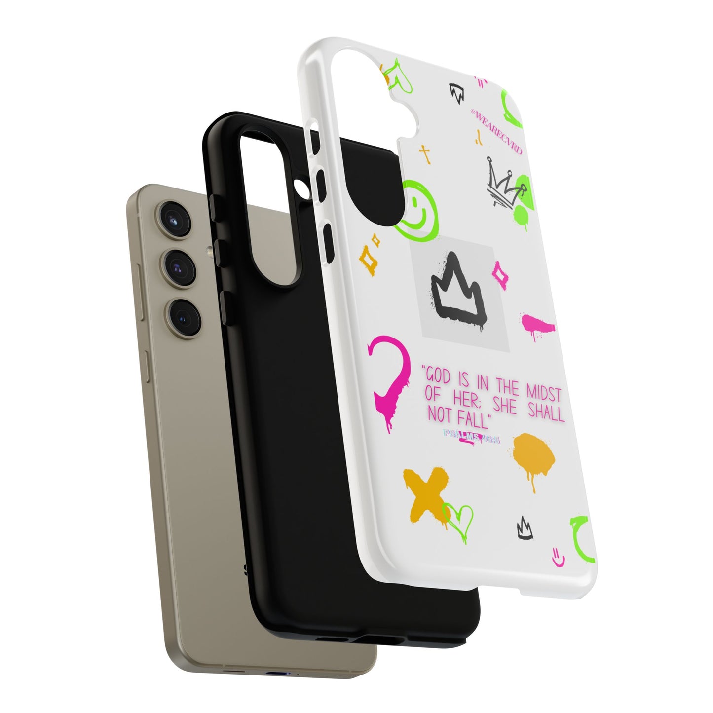 "Girl Power" - White Phone Case (Psalms 46:5)