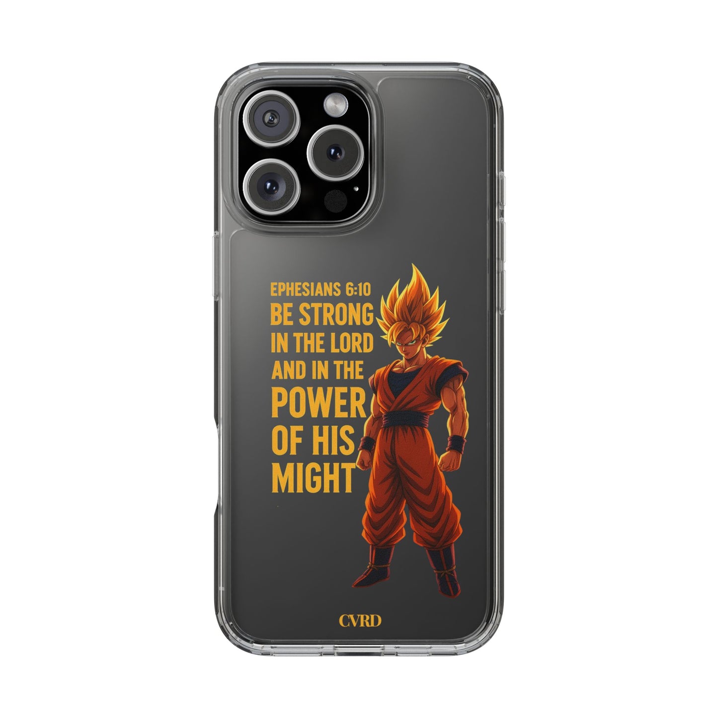"Pure Strength" – Transparent Phone Case (Ephesian 6:10)
