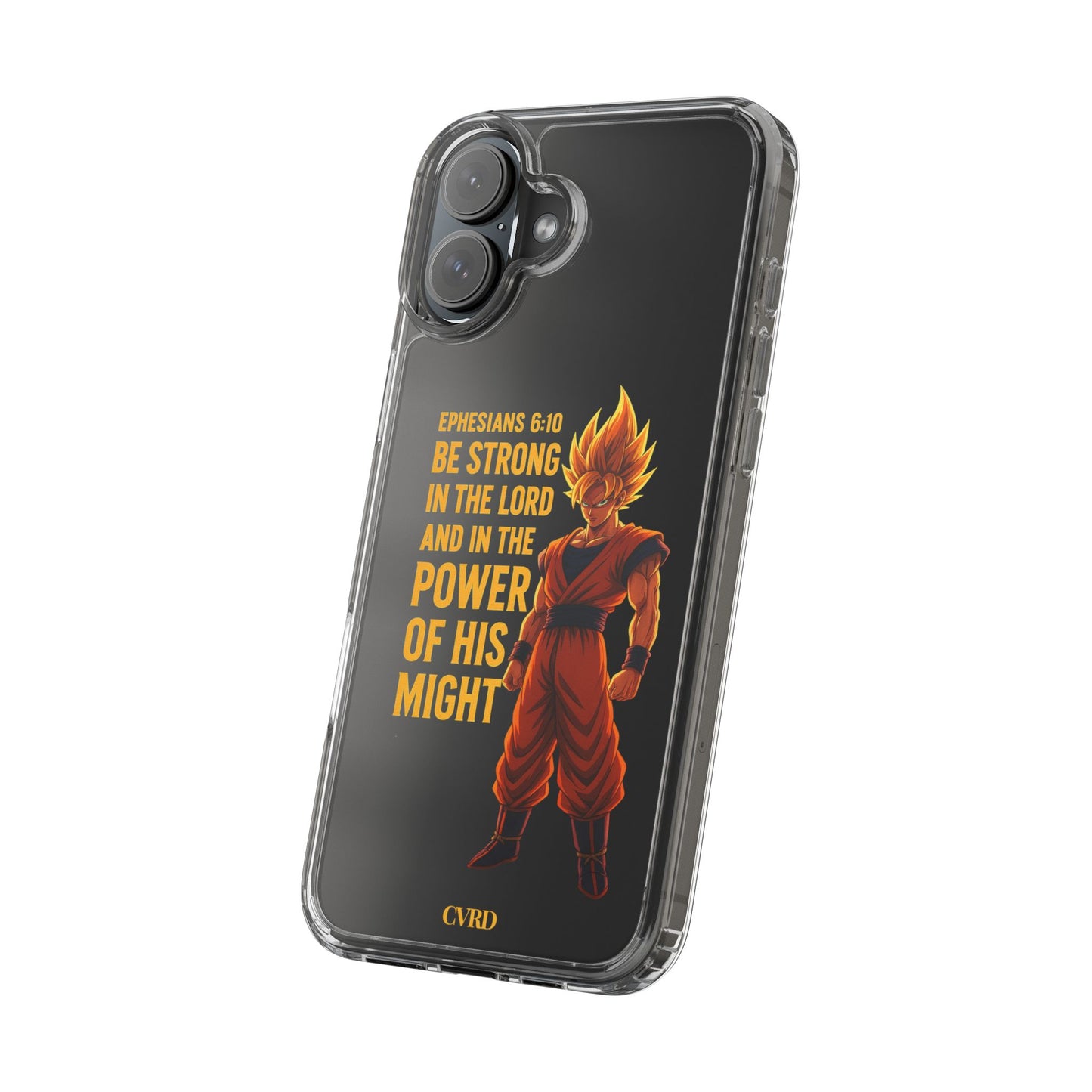 "Pure Strength" – Transparent Phone Case (Ephesian 6:10)