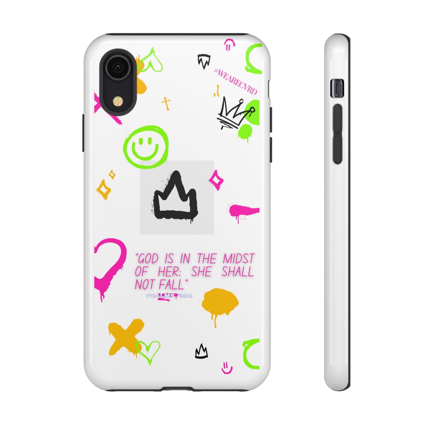 "Girl Power" - White Phone Case (Psalms 46:5)