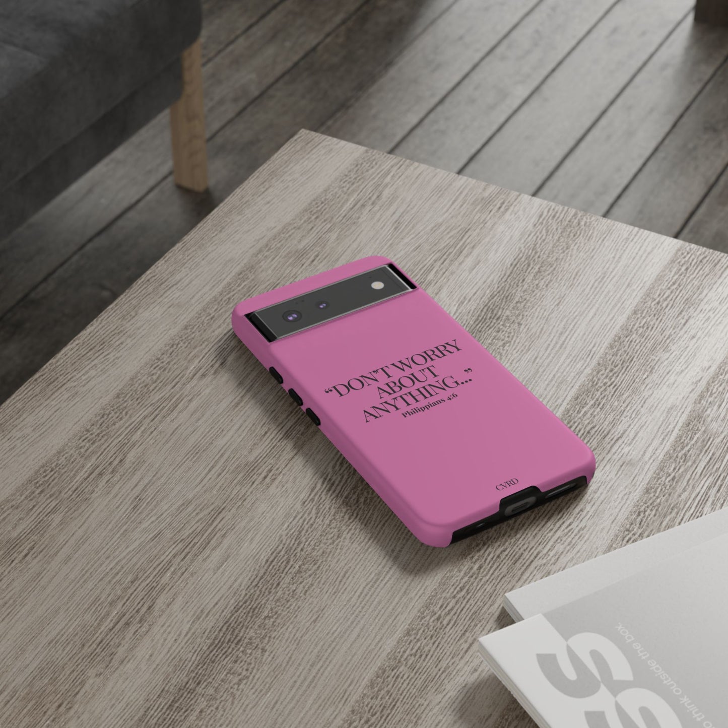 Pretty in Pink Phone Case (Philippians 4:6)