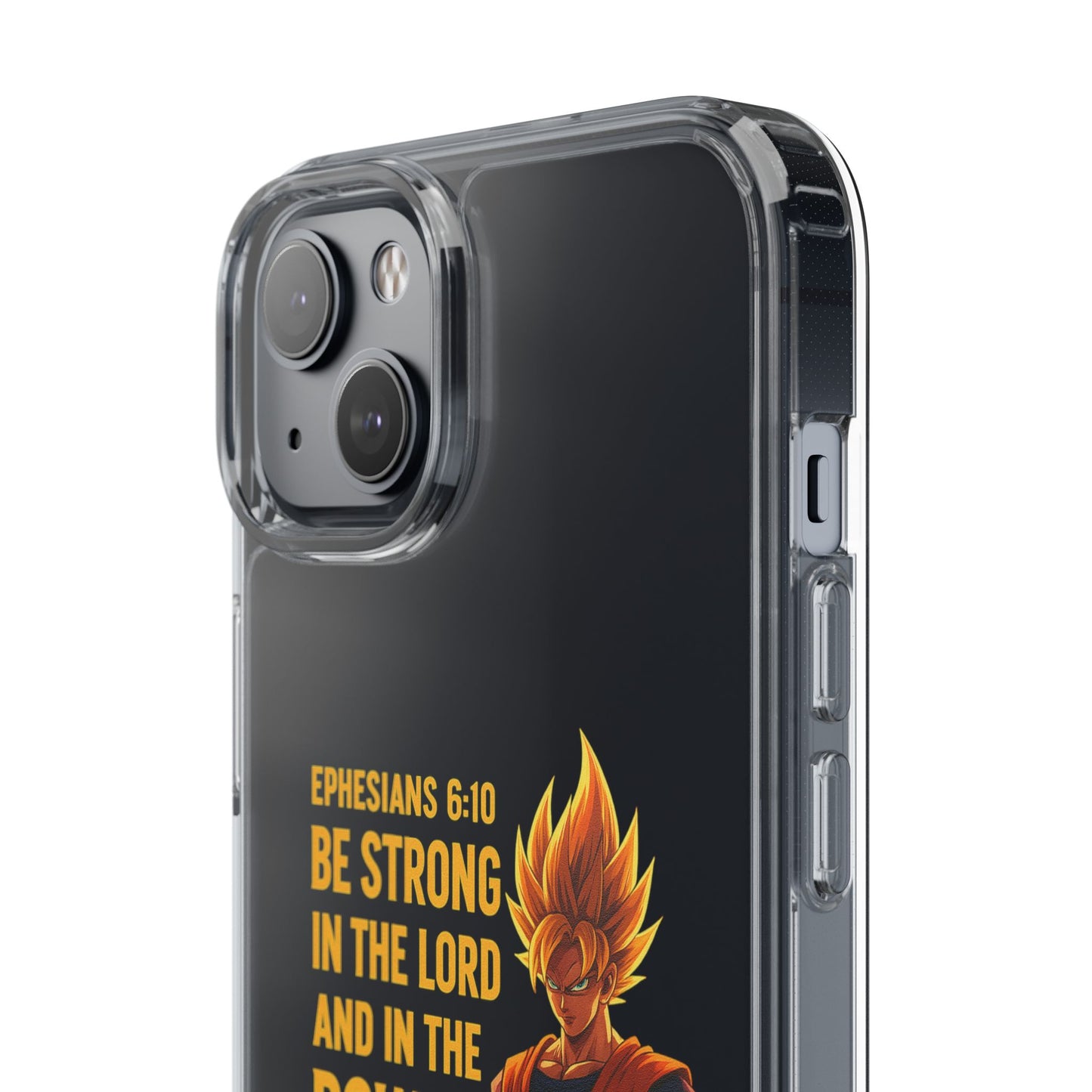 "Pure Strength" – Transparent Phone Case (Ephesian 6:10)