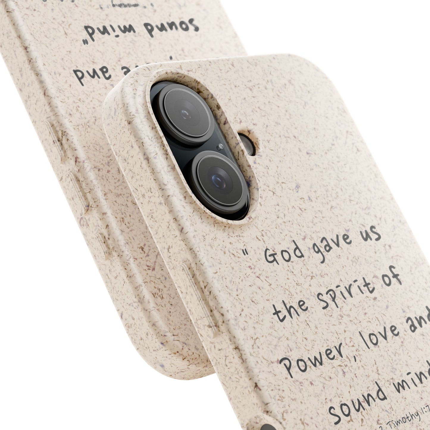 "Faith Over Fear" - Biodegradable Phone Case (2 Timothy 1:7)