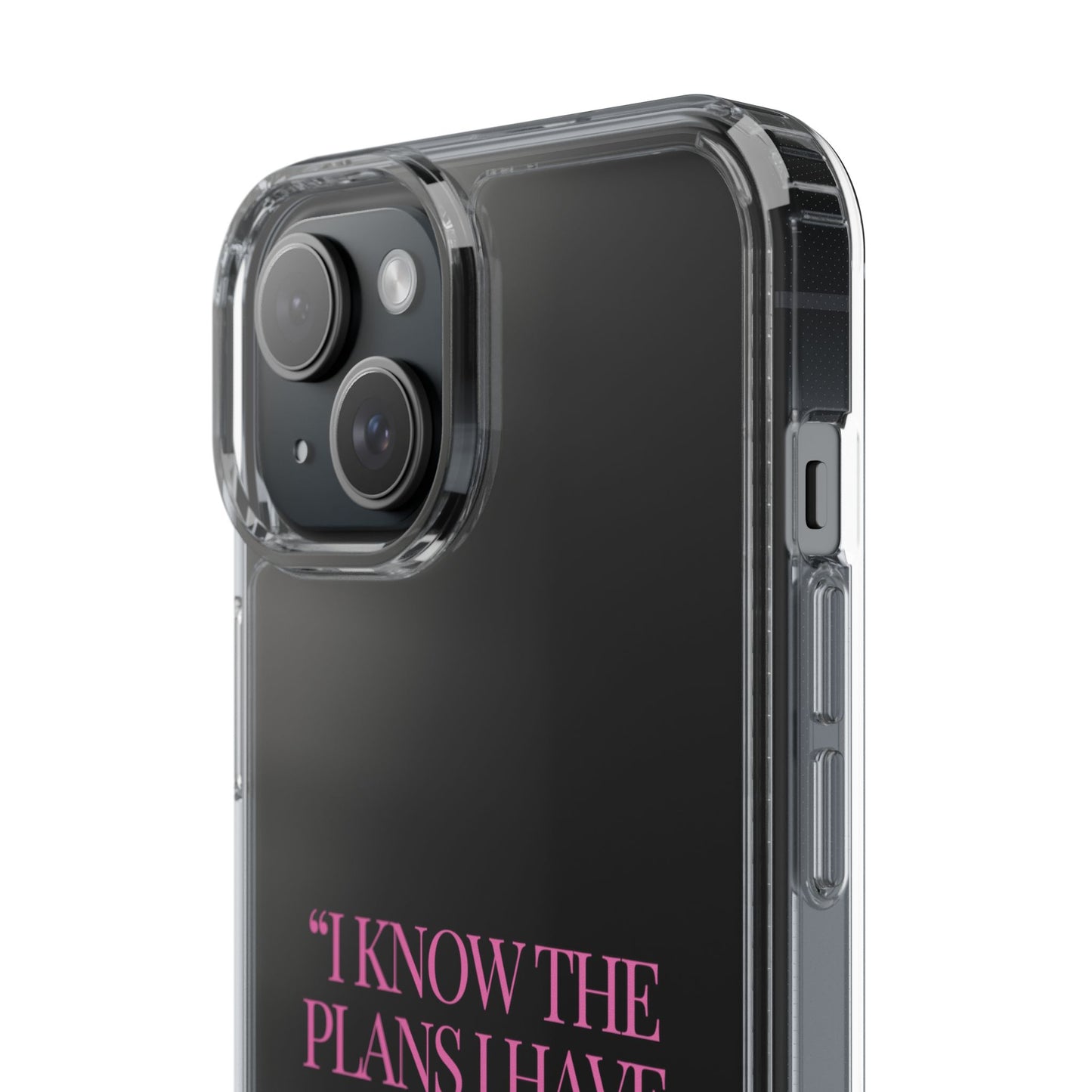 "Trust Gods Plan" – Transparent Phone Case (Jeremiah 29:11)