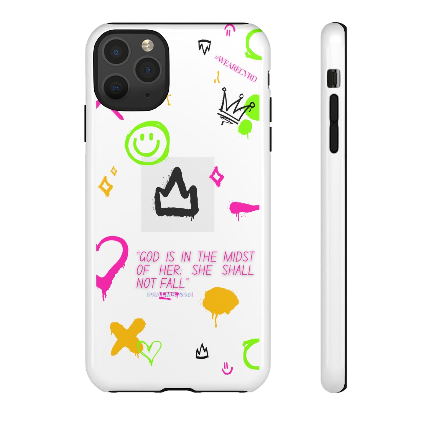 "Girl Power" - White Phone Case (Psalms 46:5)