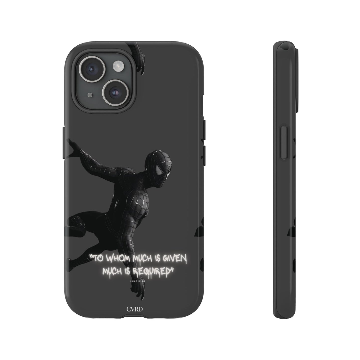 "Responsibility" - Black Phone Case (Luke 12:48)