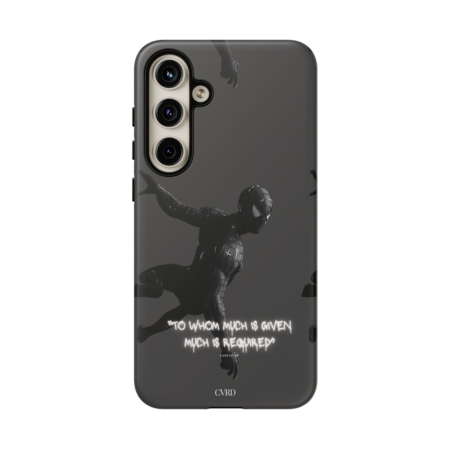 "Responsibility" - Black Phone Case (Luke 12:48)