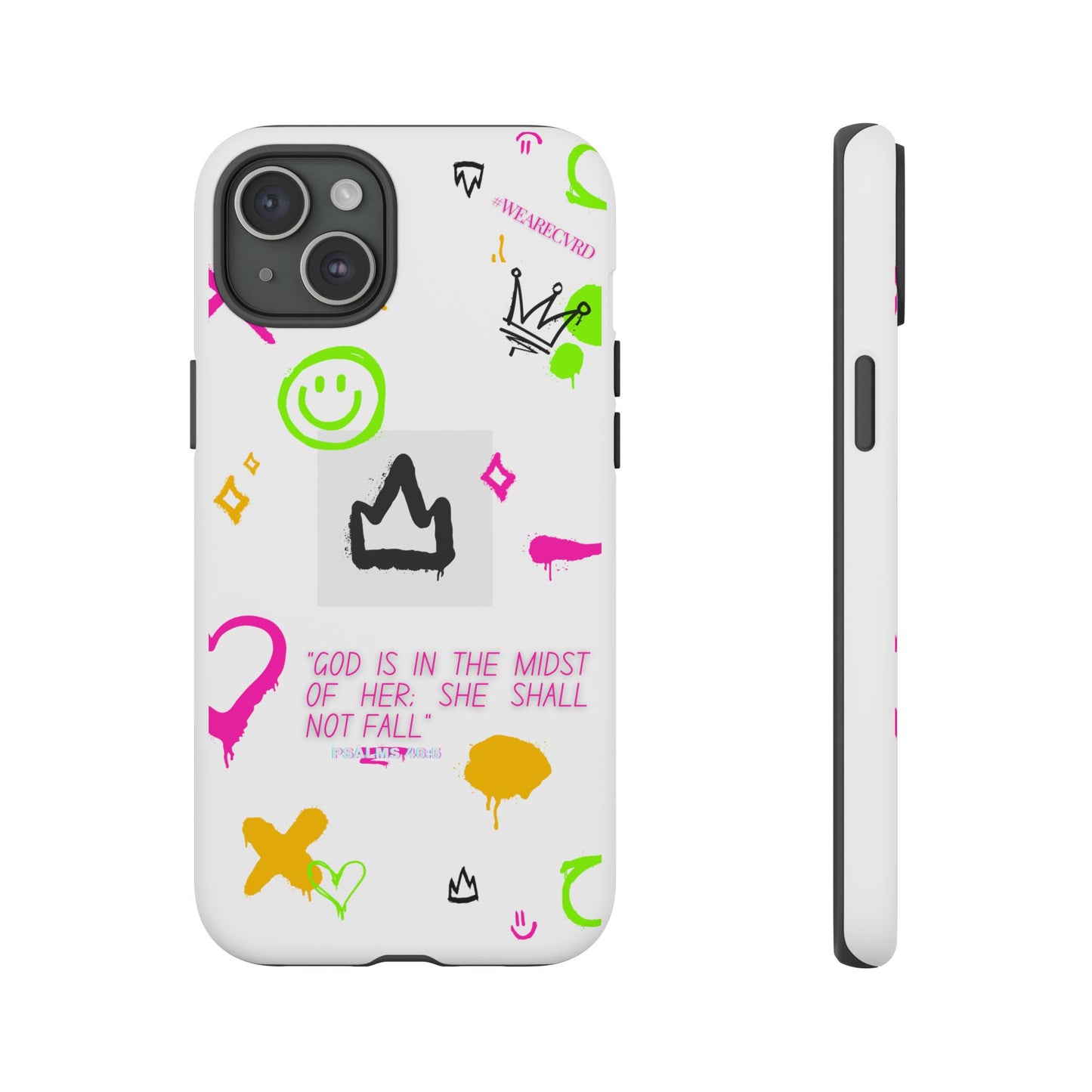 "Girl Power" - White Phone Case (Psalms 46:5)