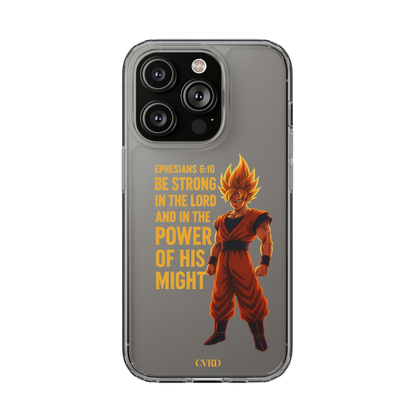 "Pure Strength" – Transparent Phone Case (Ephesian 6:10)