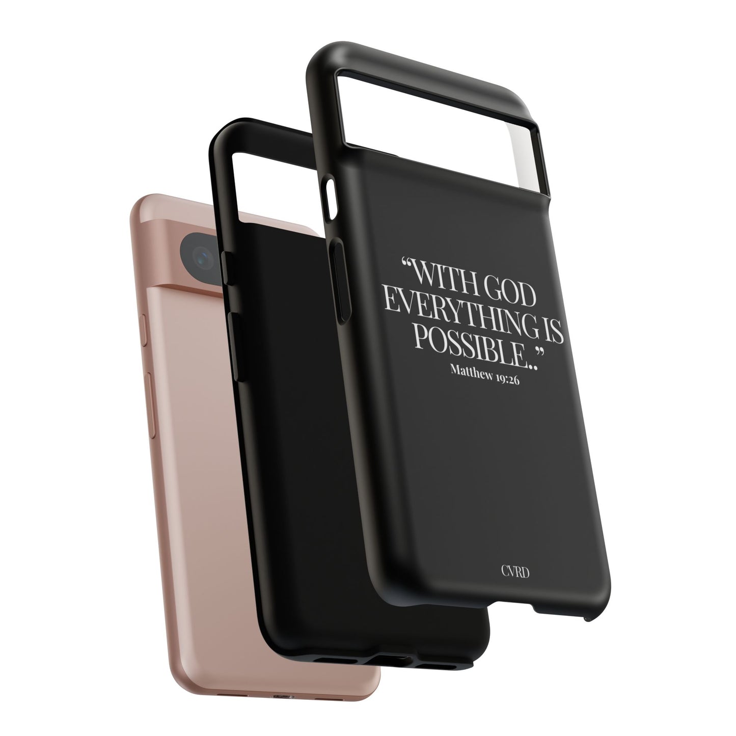 "Endless Possibilties" - Black Phone Case (Matthew 19:26)