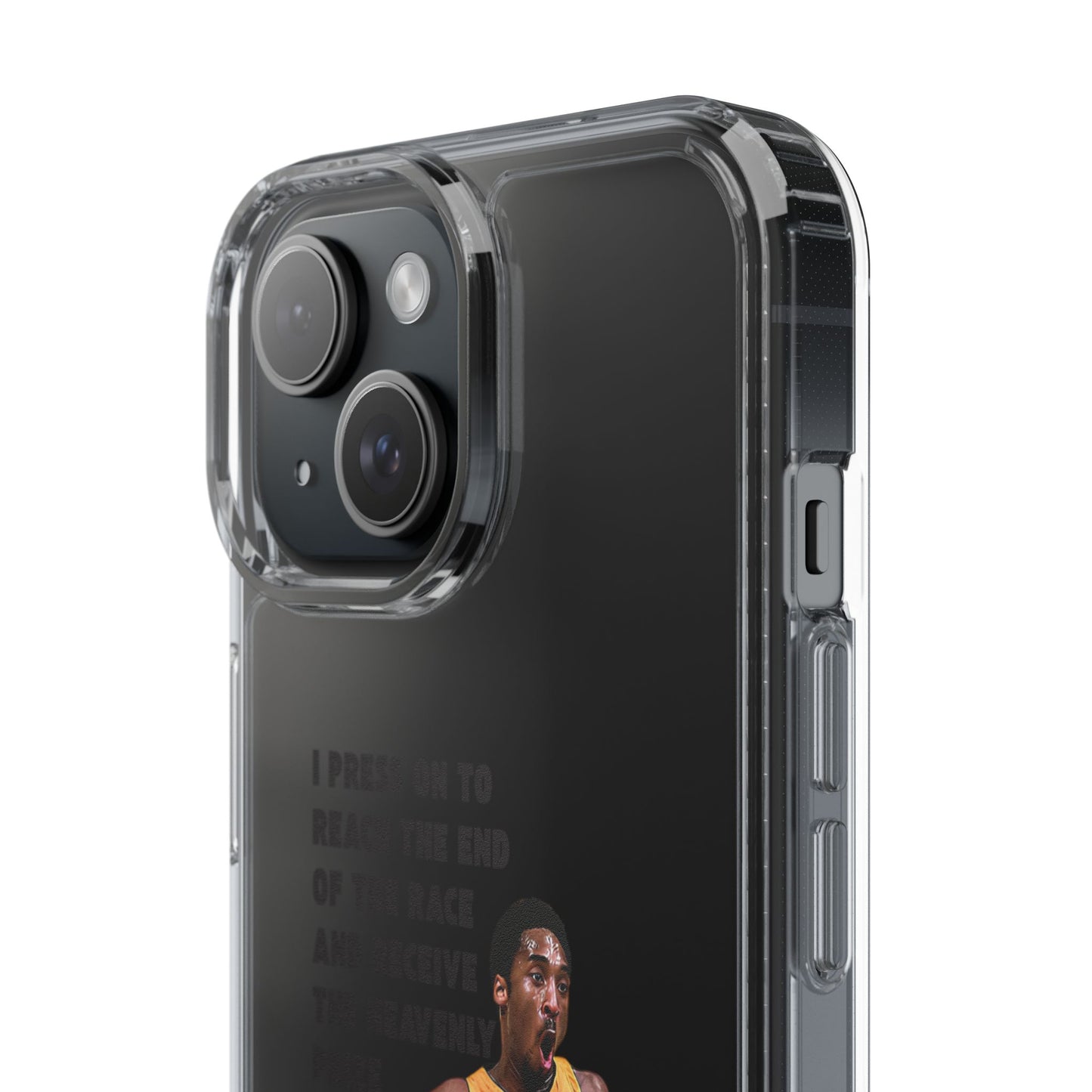 "Angel" – Transparent Phone Case (Philippians 3:14)