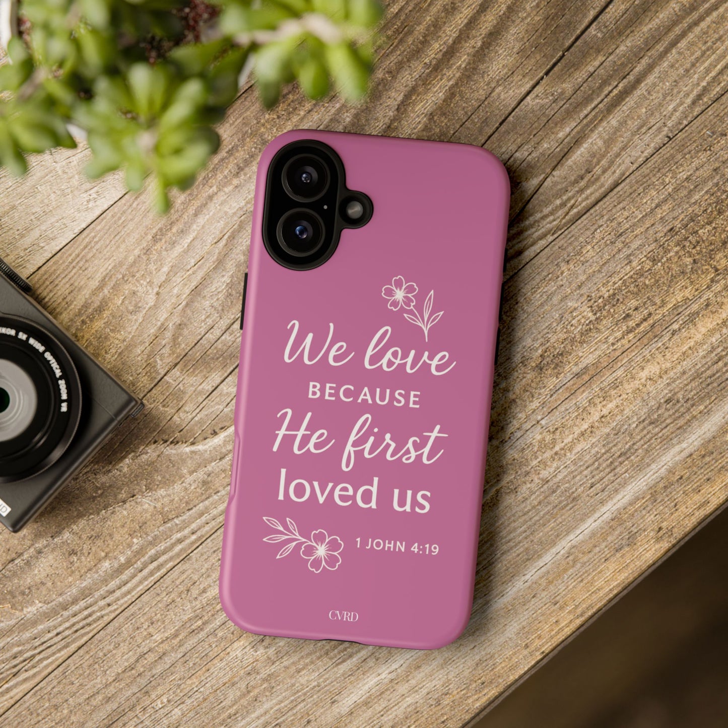 "First Love" - Pink Phone Case (1 John 4:19)
