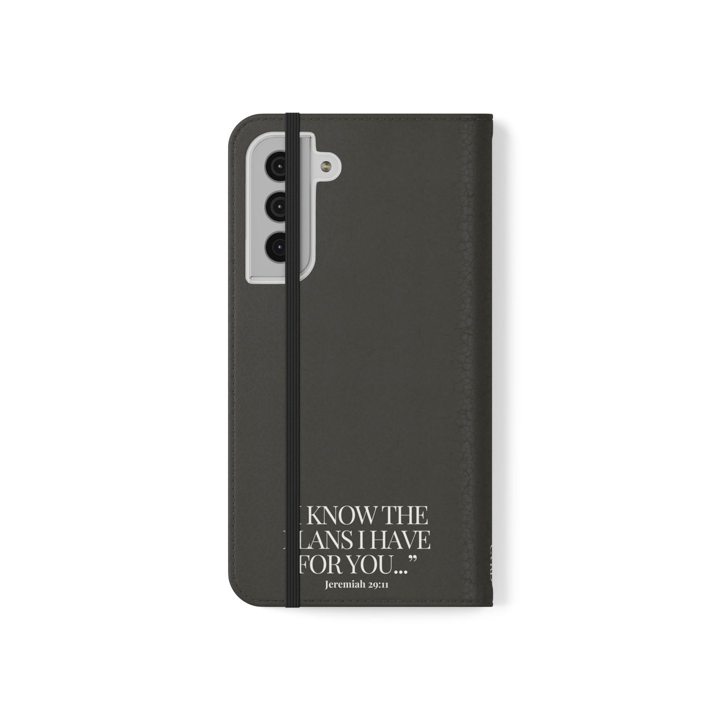 "God's Plan" - Black Phone Case (Jeremiah 29:11)