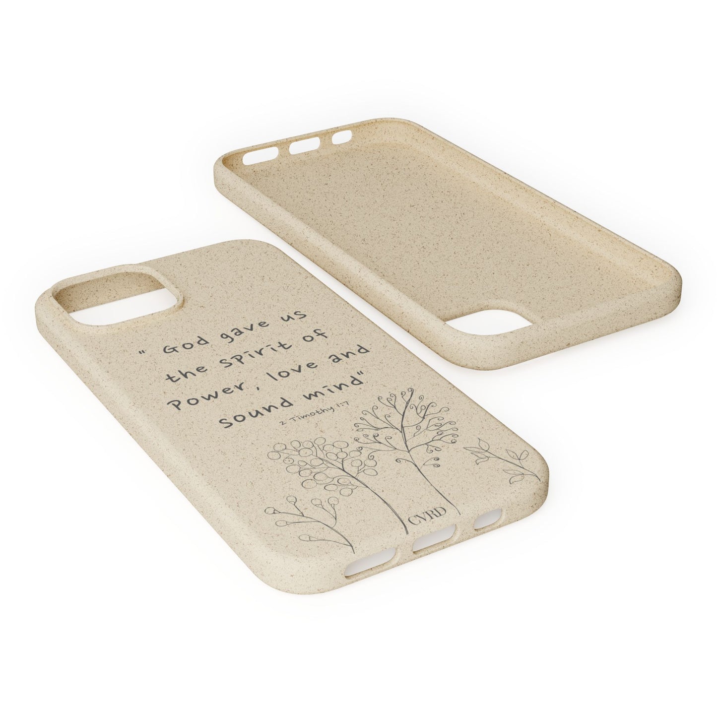 "Faith Over Fear" - Biodegradable Phone Case (2 Timothy 1:7)