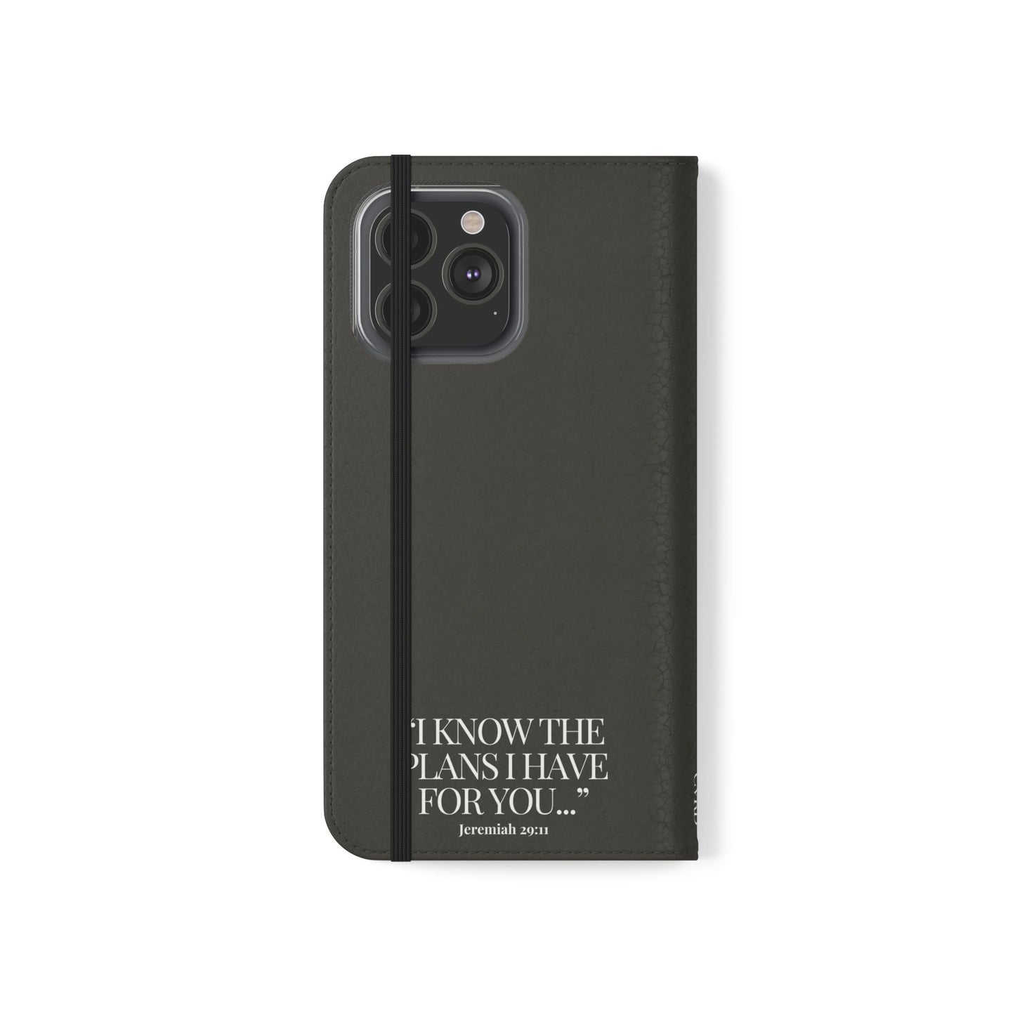 "God's Plan" - Black Phone Case (Jeremiah 29:11)