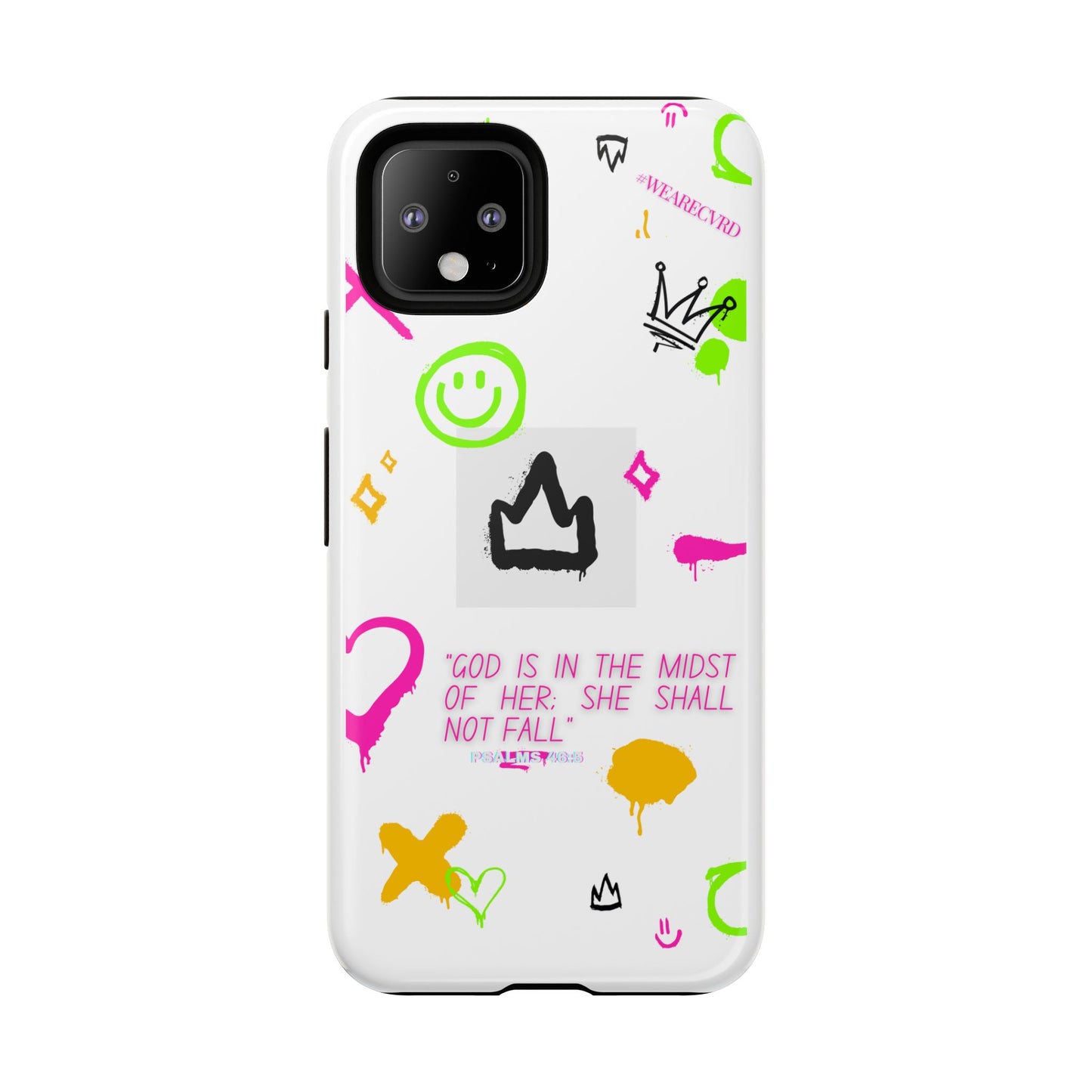 "Girl Power" - White Phone Case (Psalms 46:5)