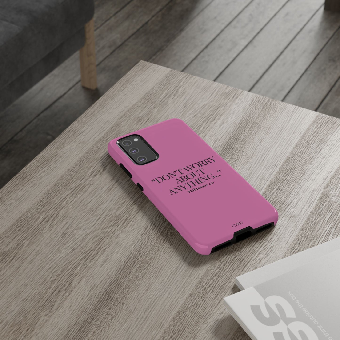 Pretty in Pink Phone Case (Philippians 4:6)