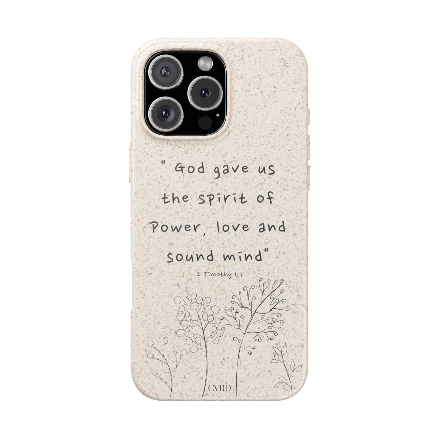 "Faith Over Fear" - Biodegradable Phone Case (2 Timothy 1:7)
