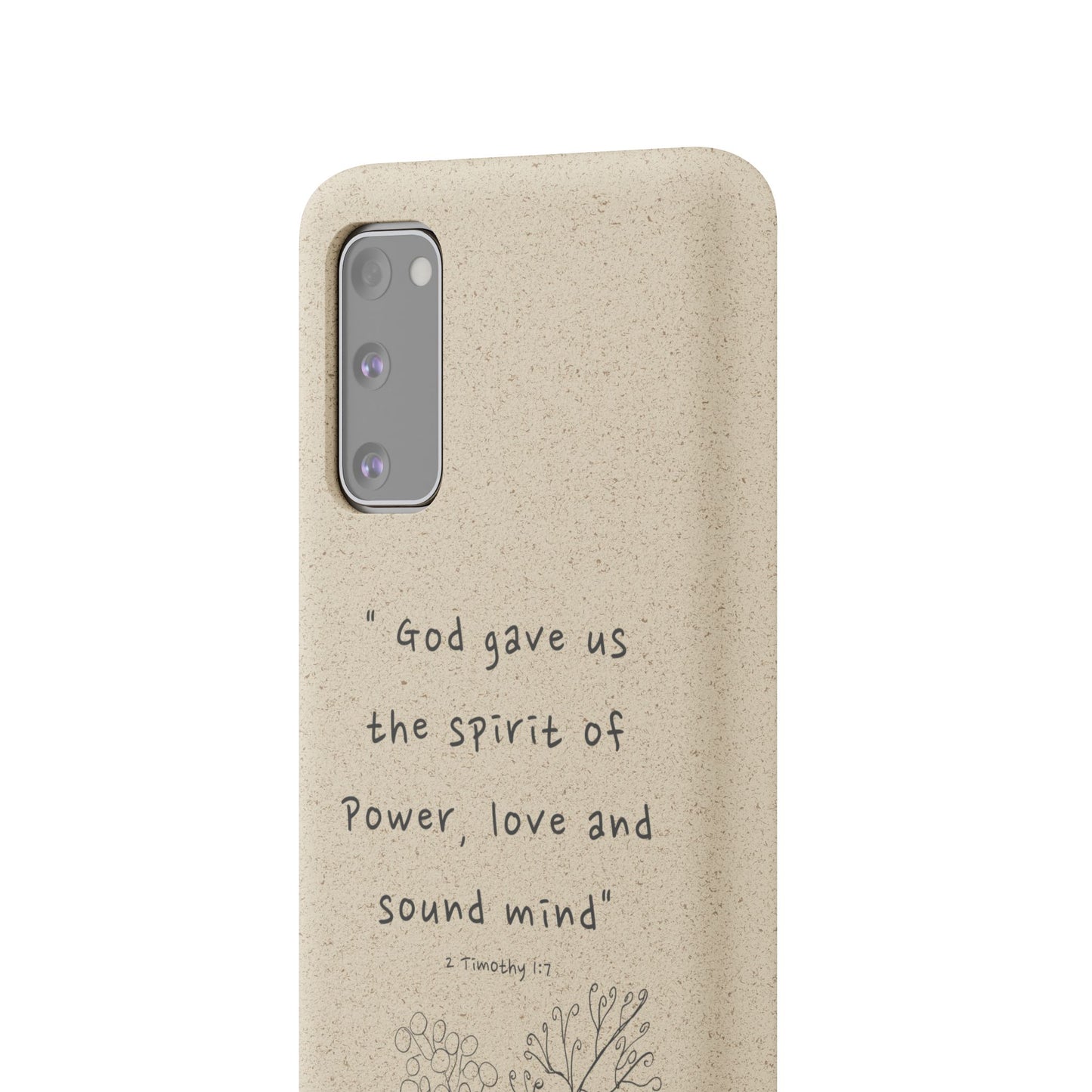 "Faith Over Fear" - Biodegradable Phone Case (2 Timothy 1:7)