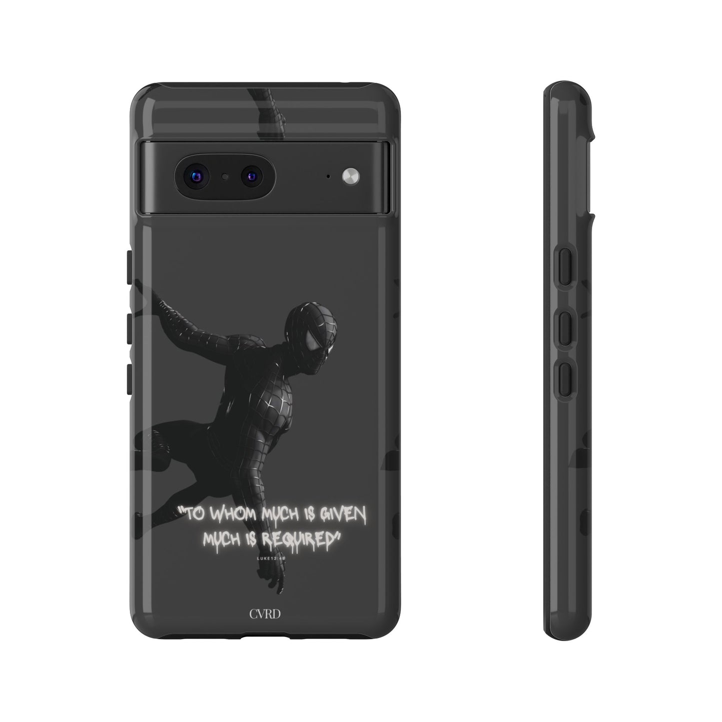 "Responsibility" - Black Phone Case (Luke 12:48)
