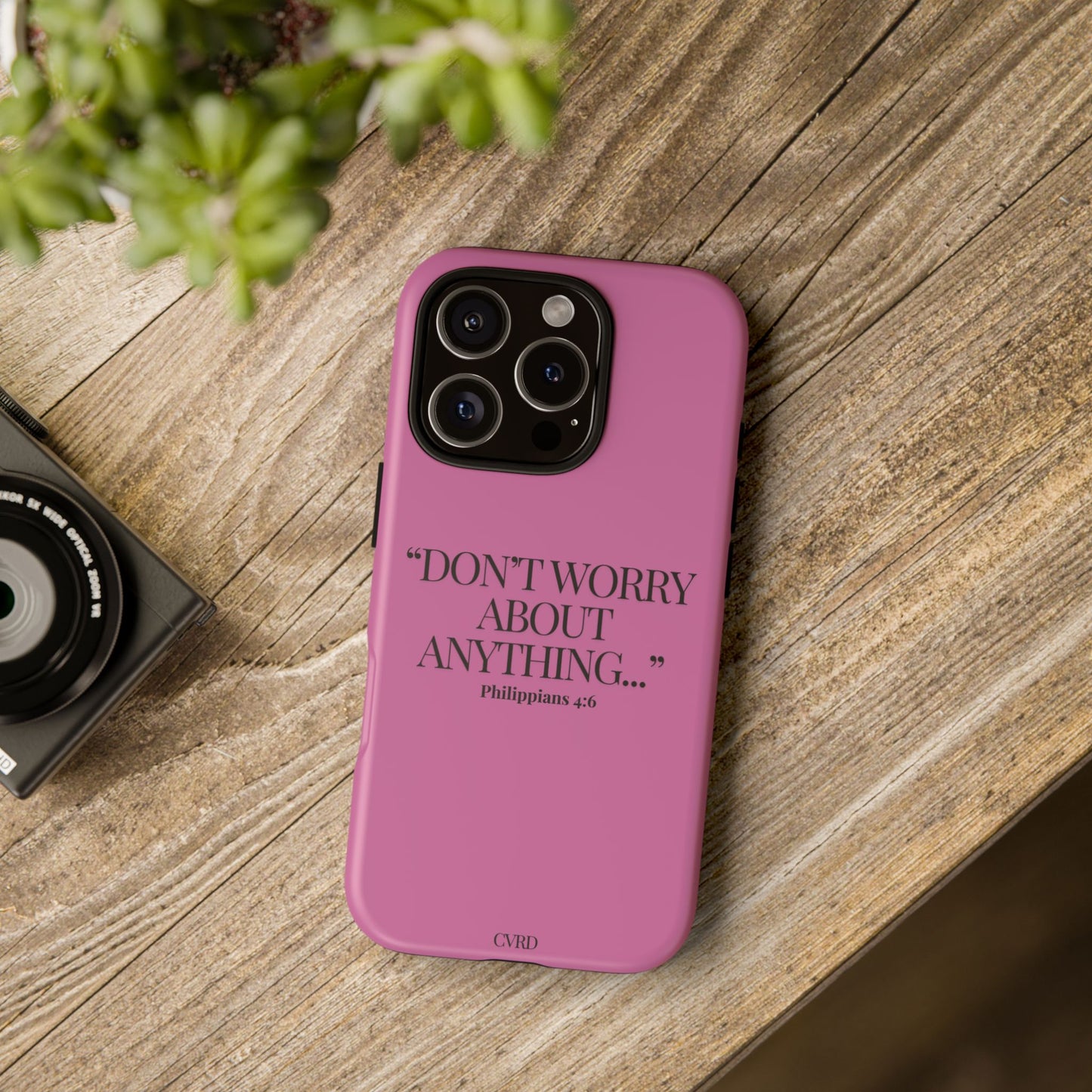 Pretty in Pink Phone Case (Philippians 4:6)