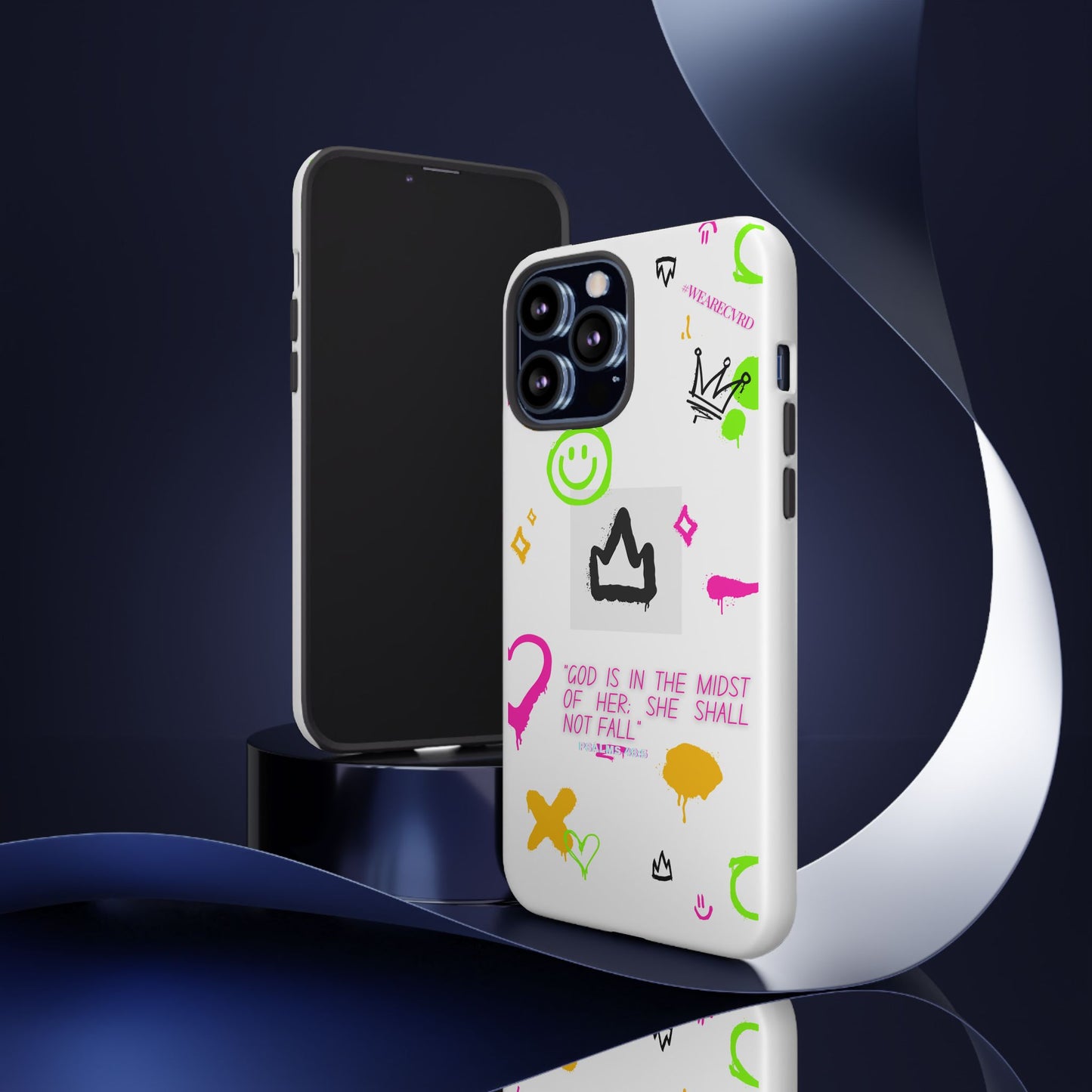 "Girl Power" - White Phone Case (Psalms 46:5)