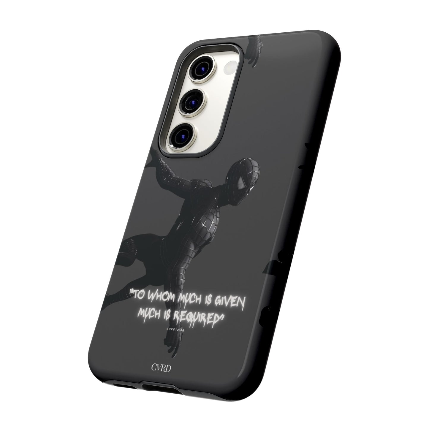 "Responsibility" - Black Phone Case (Luke 12:48)