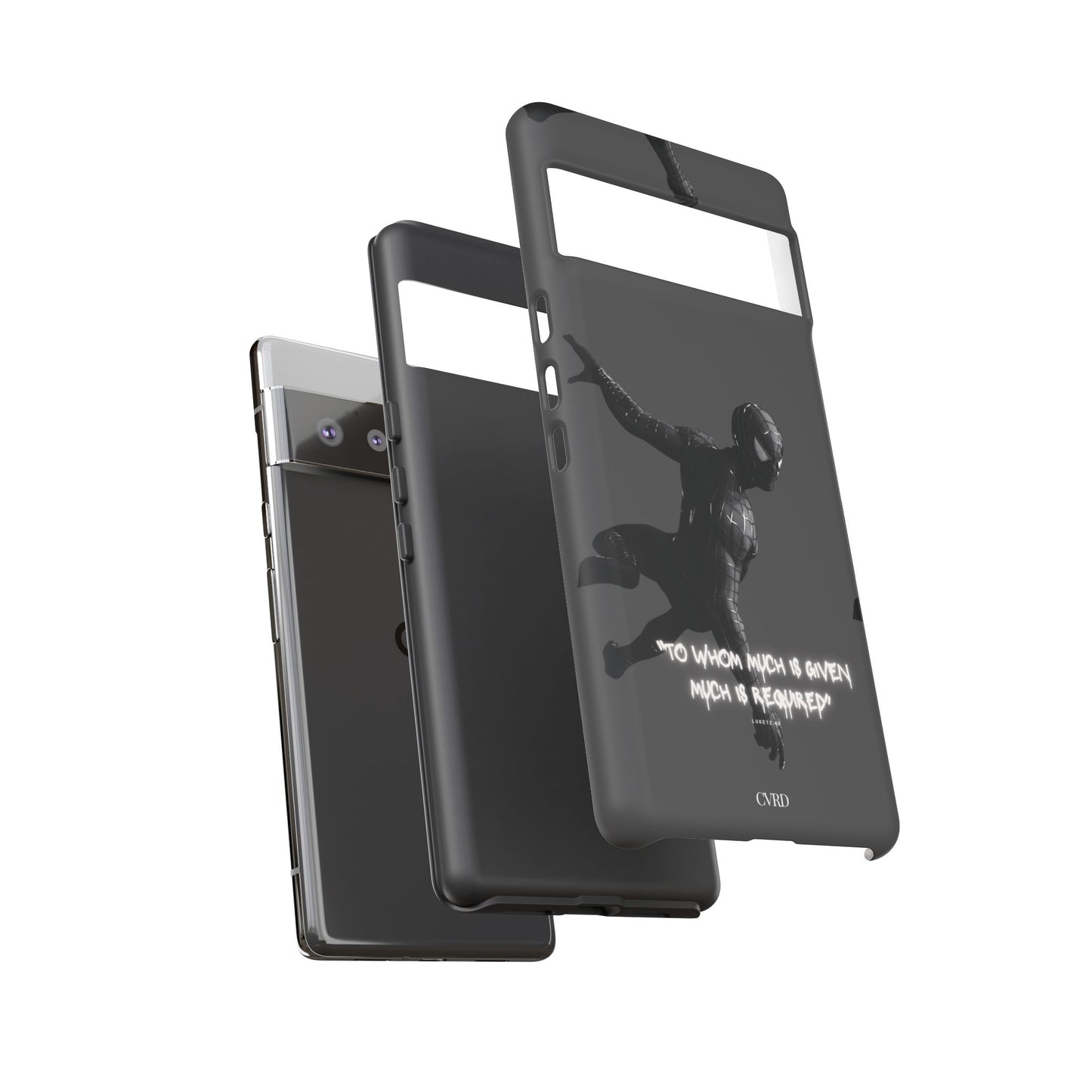 "Responsibility" - Black Phone Case (Luke 12:48)
