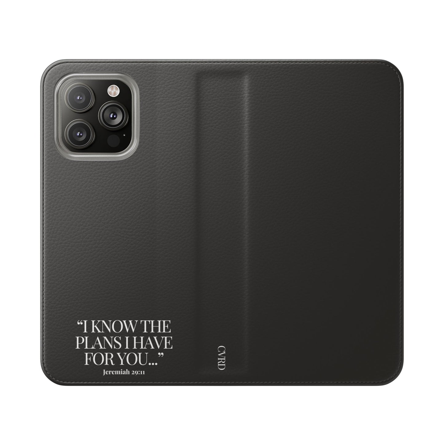 "God's Plan" - Black Phone Case (Jeremiah 29:11)