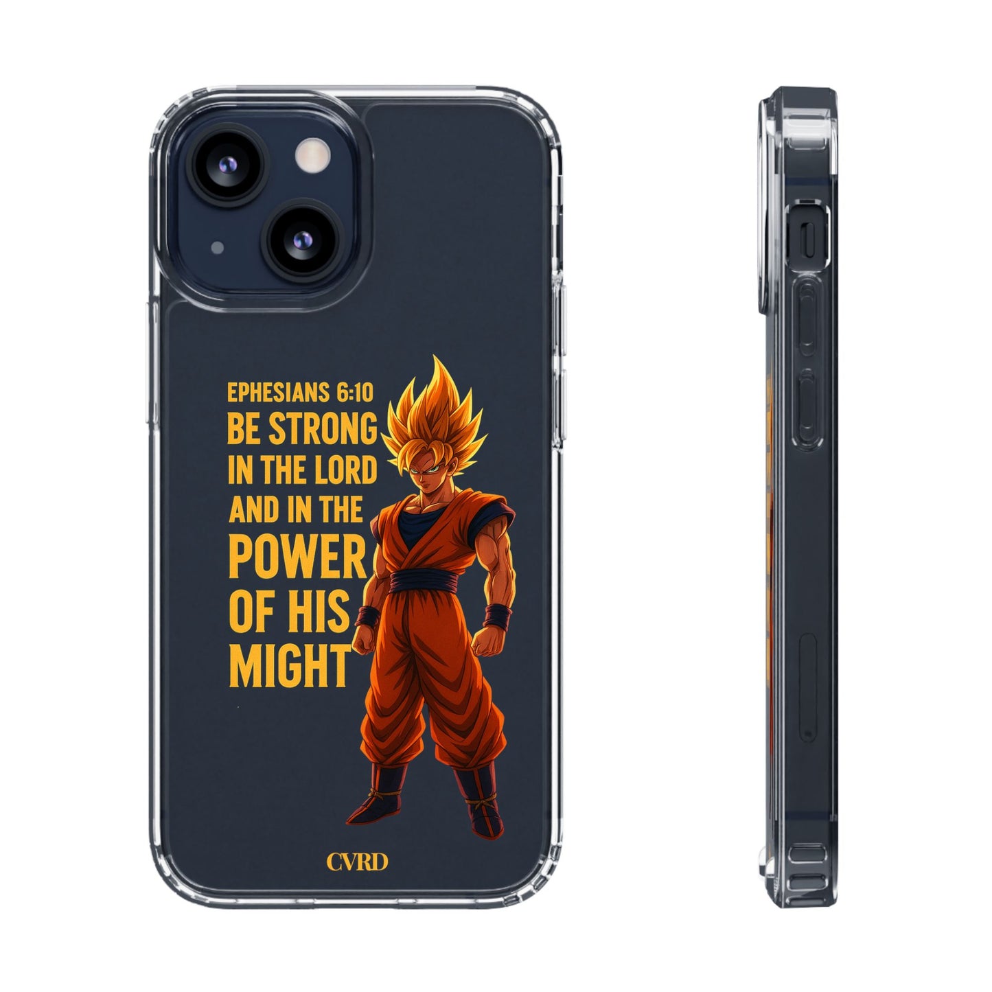 "Pure Strength" – Transparent Phone Case (Ephesian 6:10)