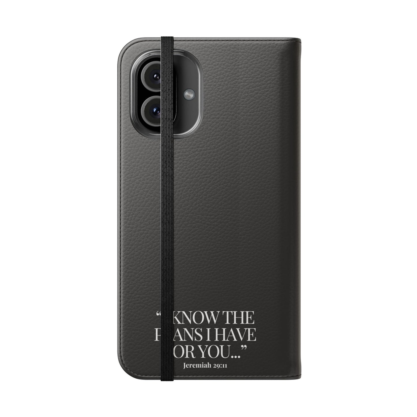"God's Plan" - Black Phone Case (Jeremiah 29:11)