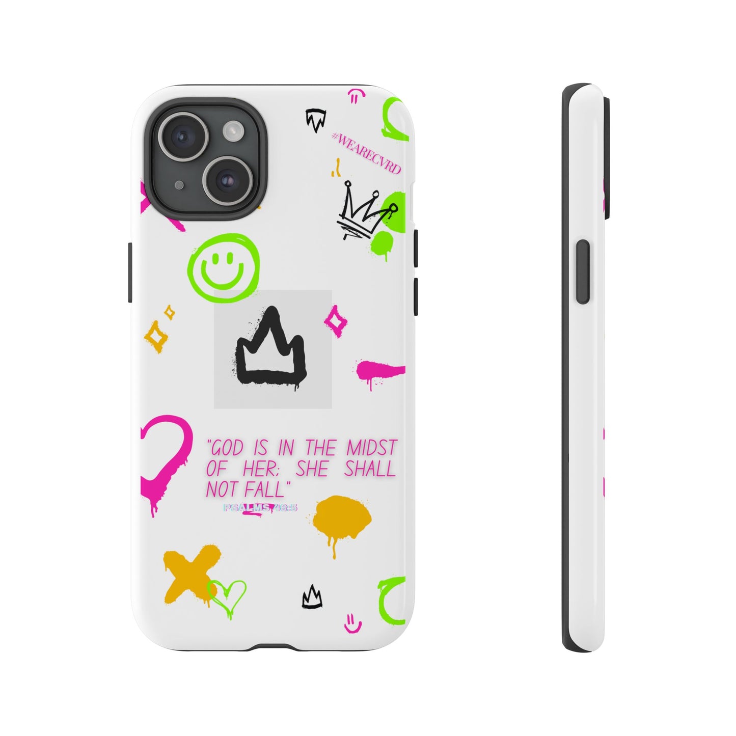 "Girl Power" - White Phone Case (Psalms 46:5)