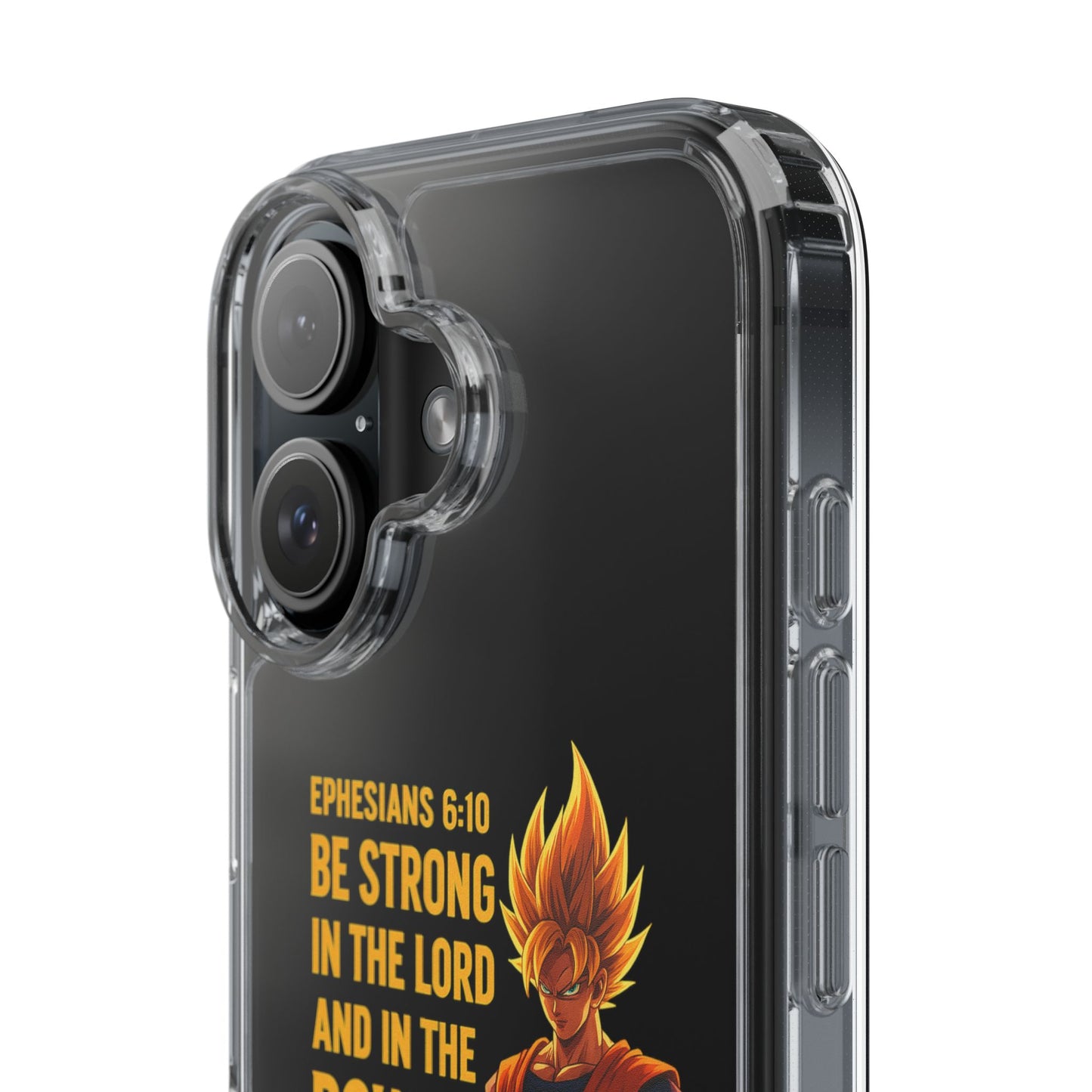 "Pure Strength" – Transparent Phone Case (Ephesian 6:10)