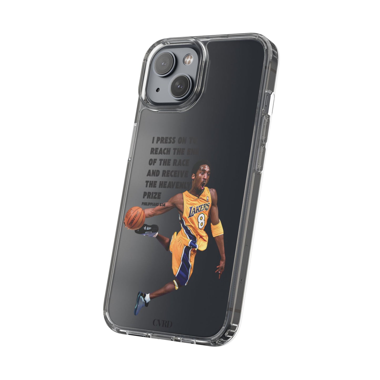 "Angel" – Transparent Phone Case (Philippians 3:14)