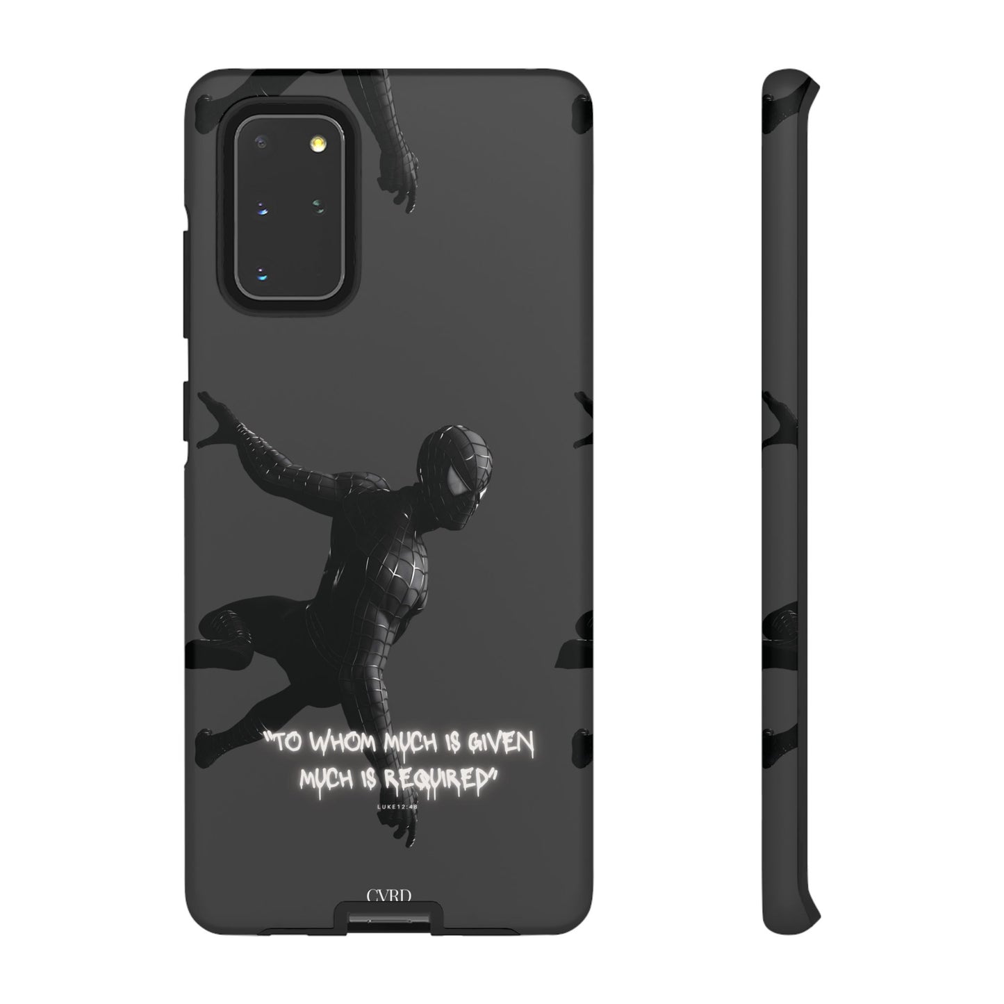 "Responsibility" - Black Phone Case (Luke 12:48)