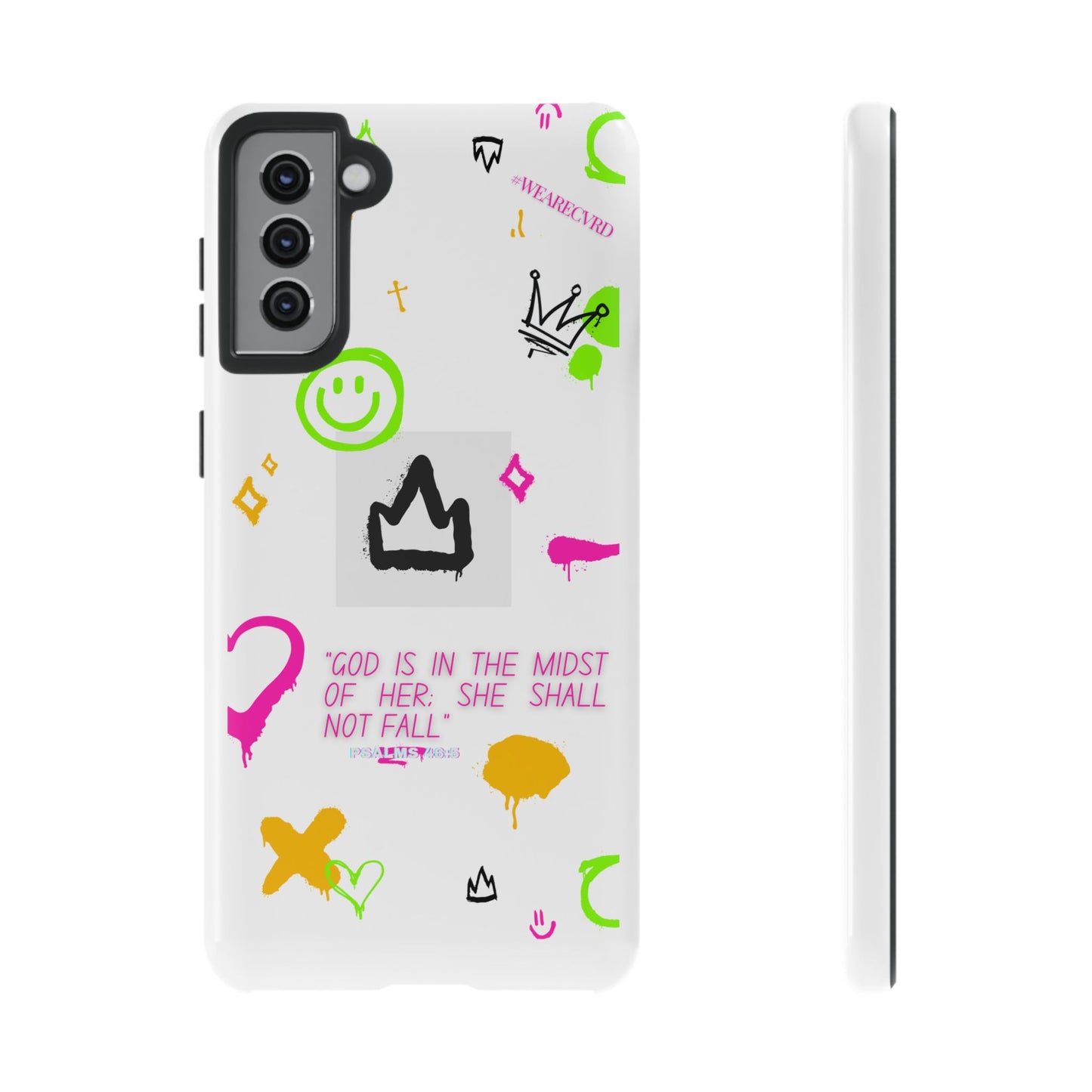 "Girl Power" - White Phone Case (Psalms 46:5)