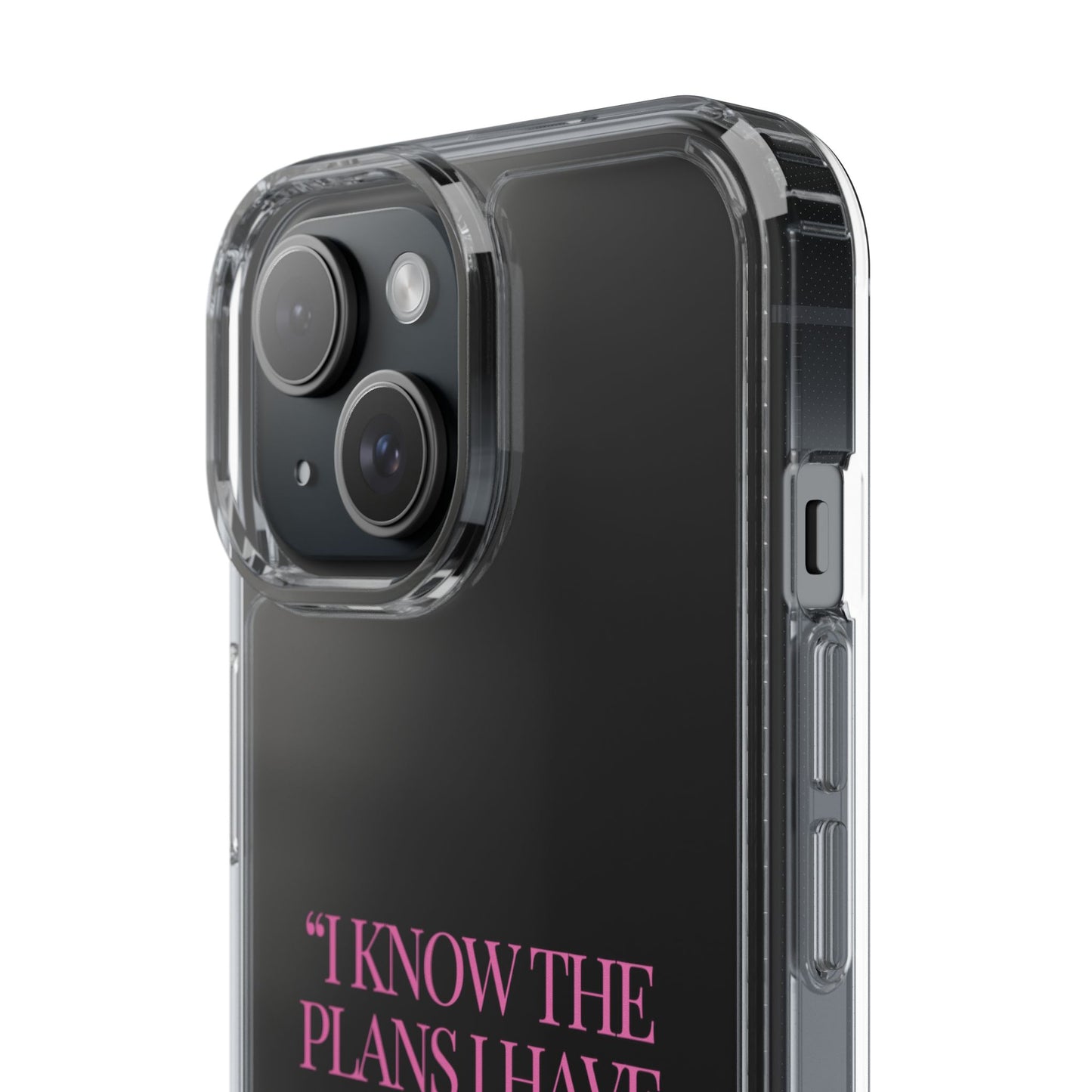 "Trust Gods Plan" – Transparent Phone Case (Jeremiah 29:11)