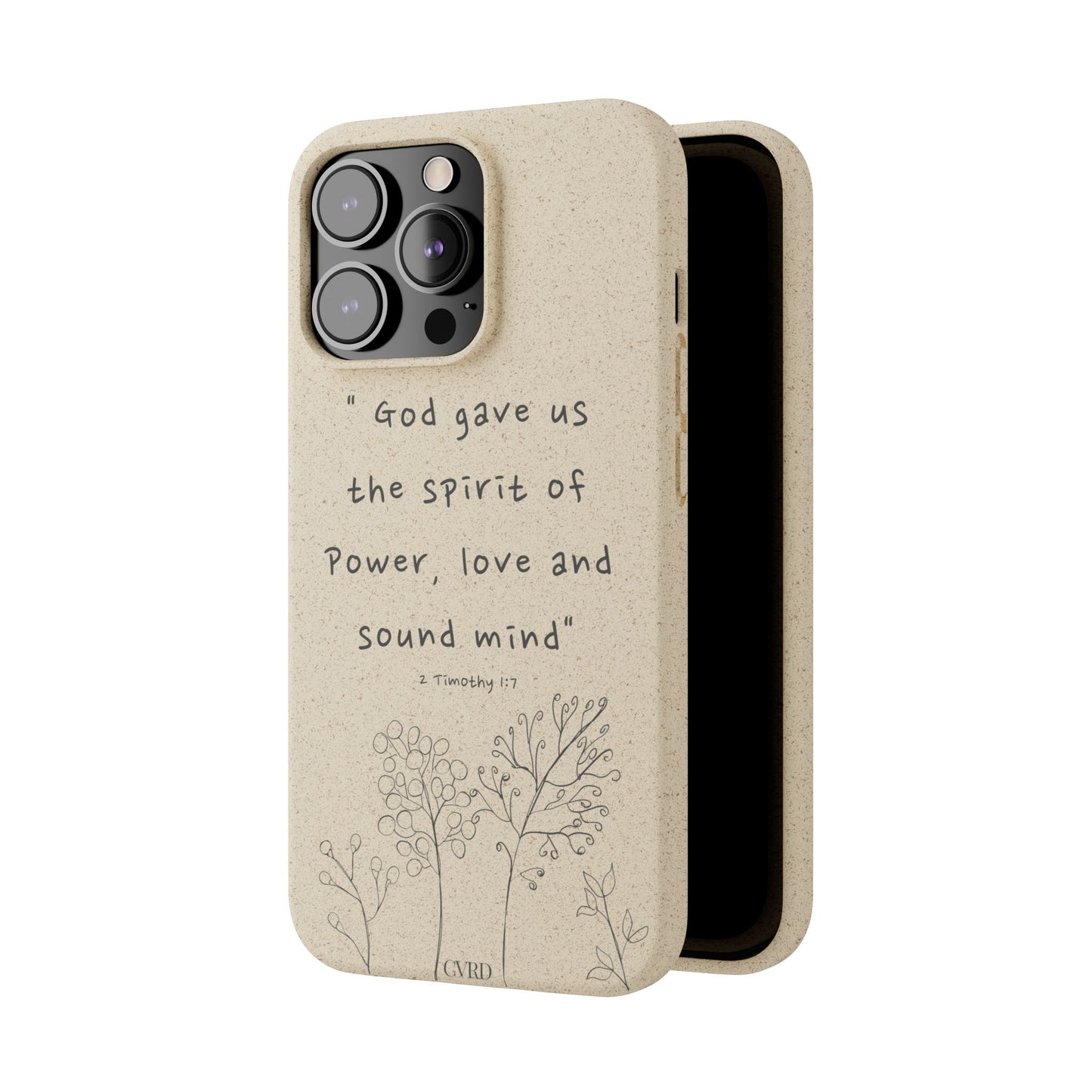 "Faith Over Fear" - Biodegradable Phone Case (2 Timothy 1:7)