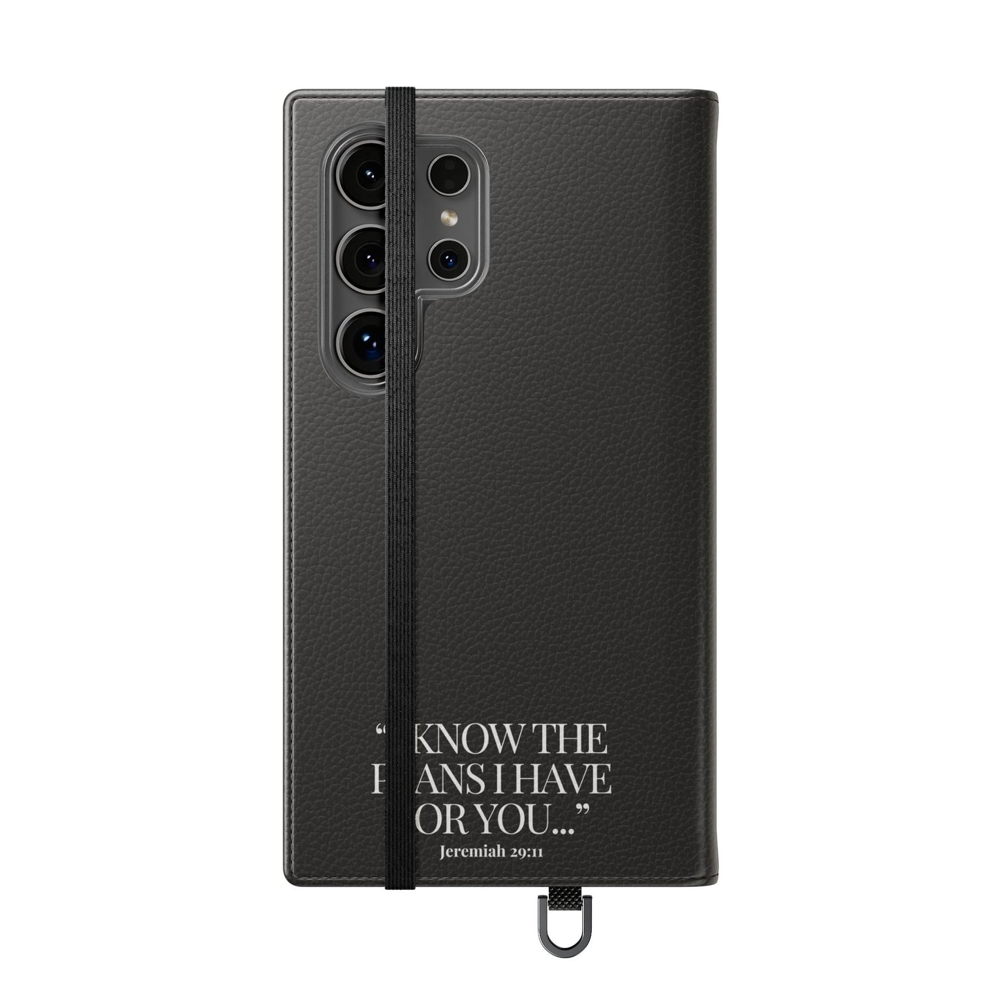 "God's Plan" - Black Phone Case (Jeremiah 29:11)