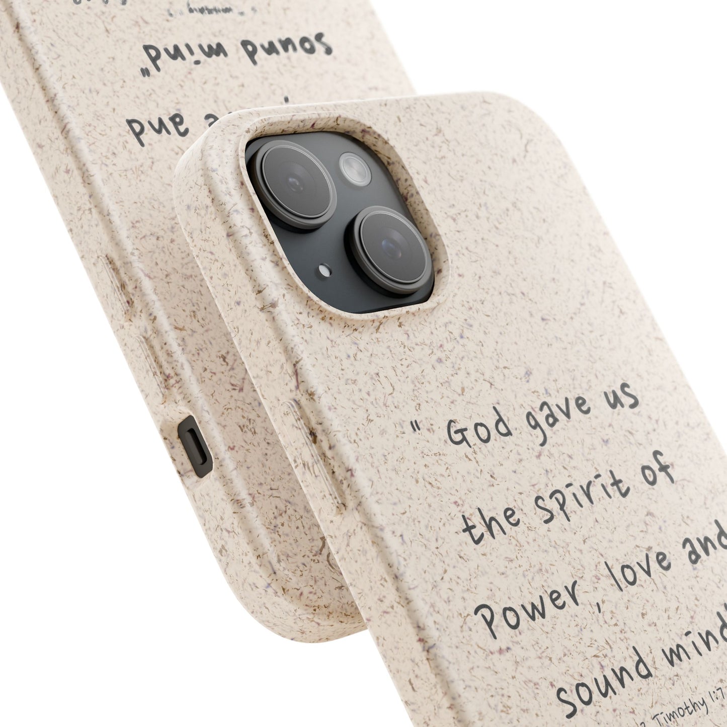 "Faith Over Fear" - Biodegradable Phone Case (2 Timothy 1:7)