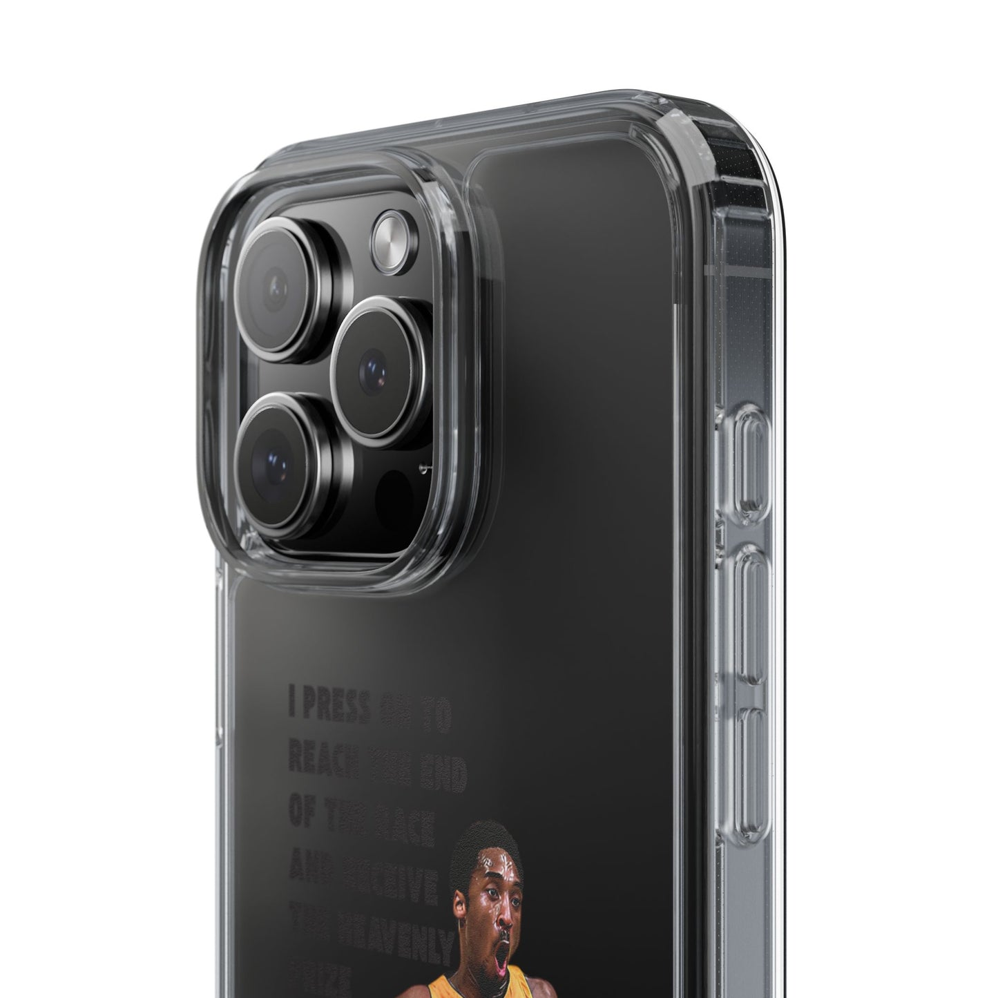 "Angel" – Transparent Phone Case (Philippians 3:14)