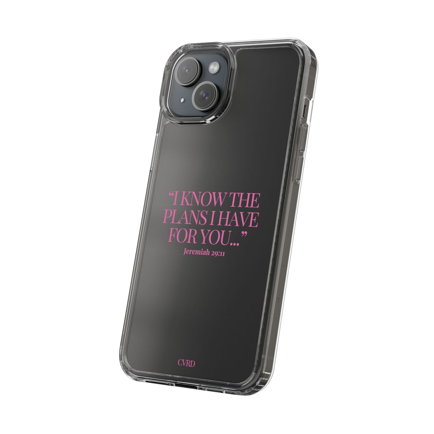 "Trust Gods Plan" – Transparent Phone Case (Jeremiah 29:11)