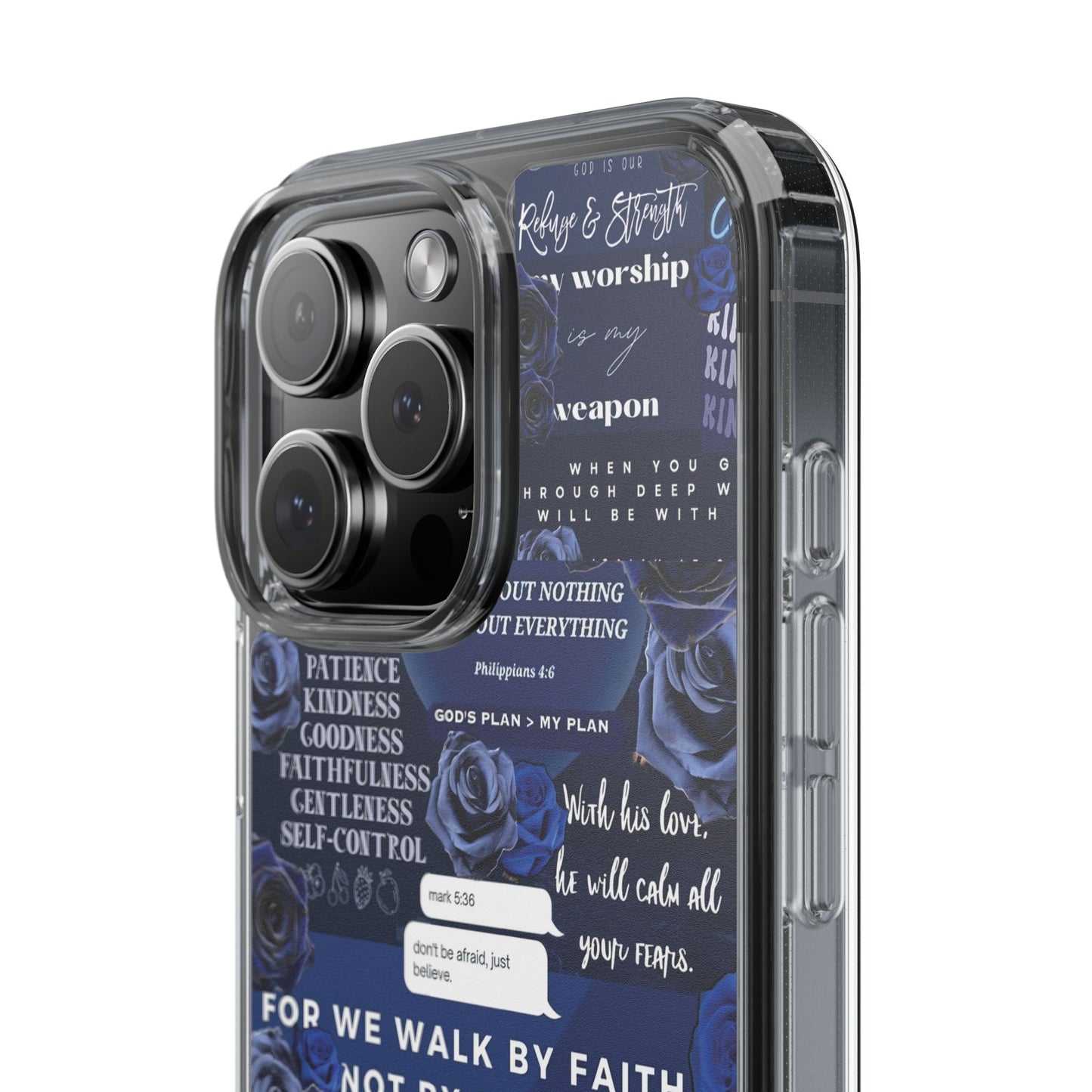 "Ocean Blue " – Transparent Christian Phone Case