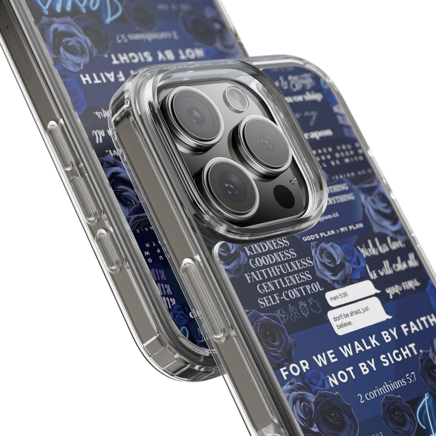 "Ocean Blue " – Transparent Christian Phone Case