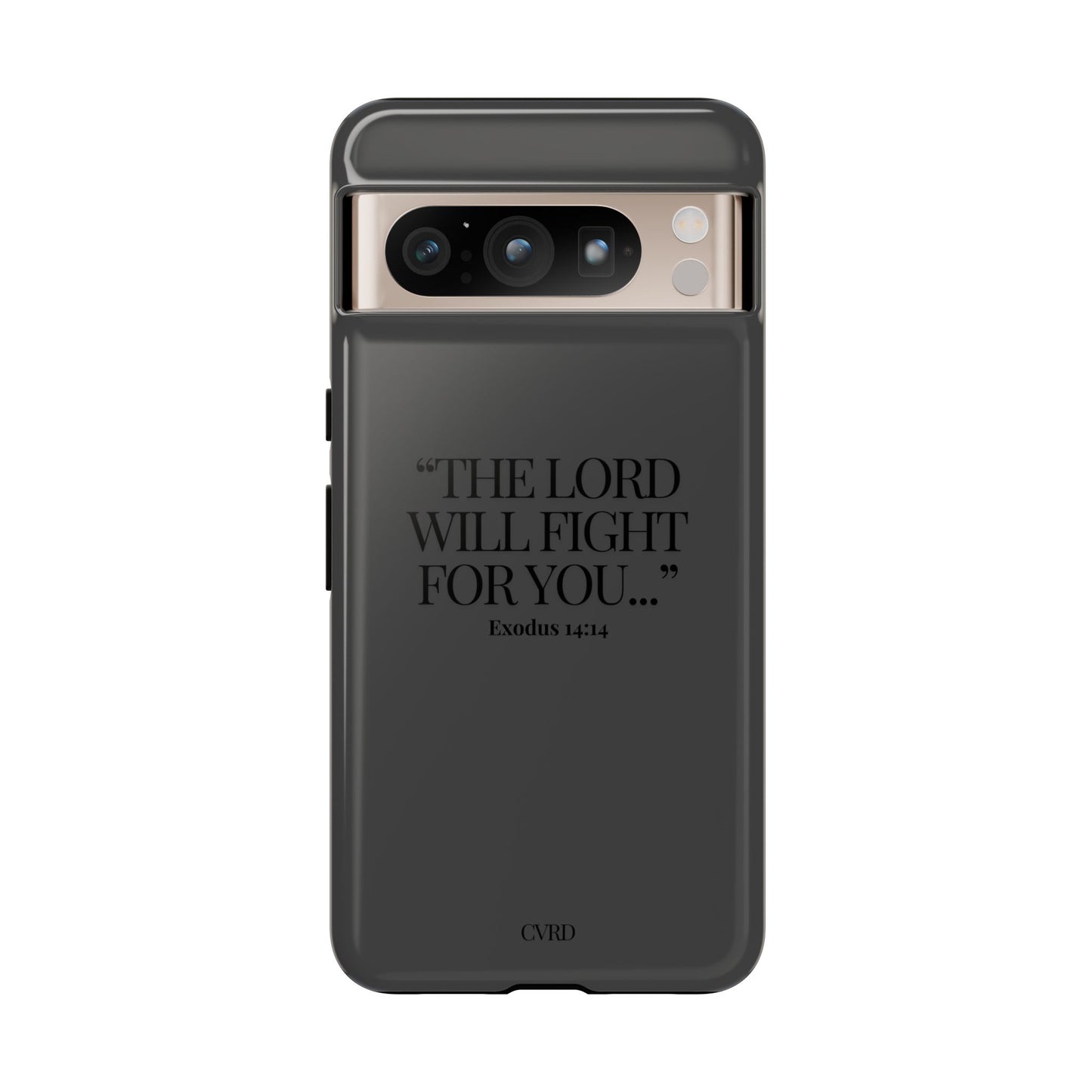 "Silent Strength" - Black Phone Case (Exodus 14:14)