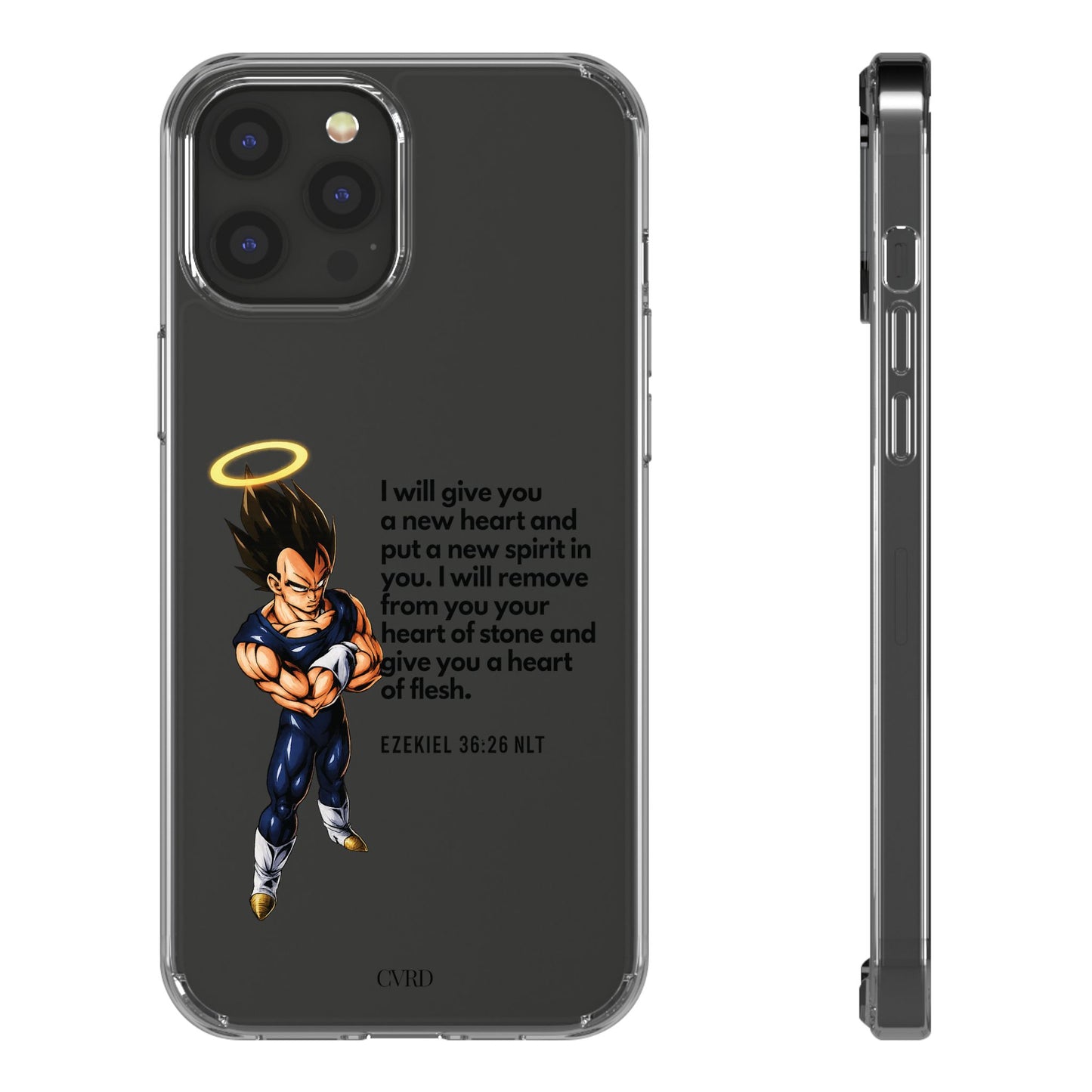 "Reborn" – Transparent Phone Case (Ezekiel 36:26)