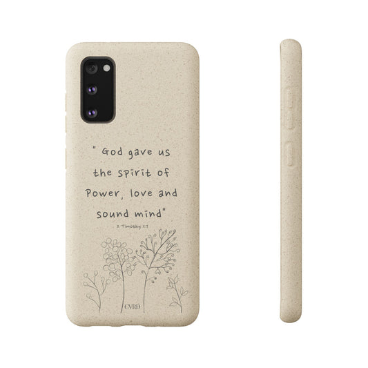"Faith Over Fear" - Biodegradable Phone Case (2 Timothy 1:7)