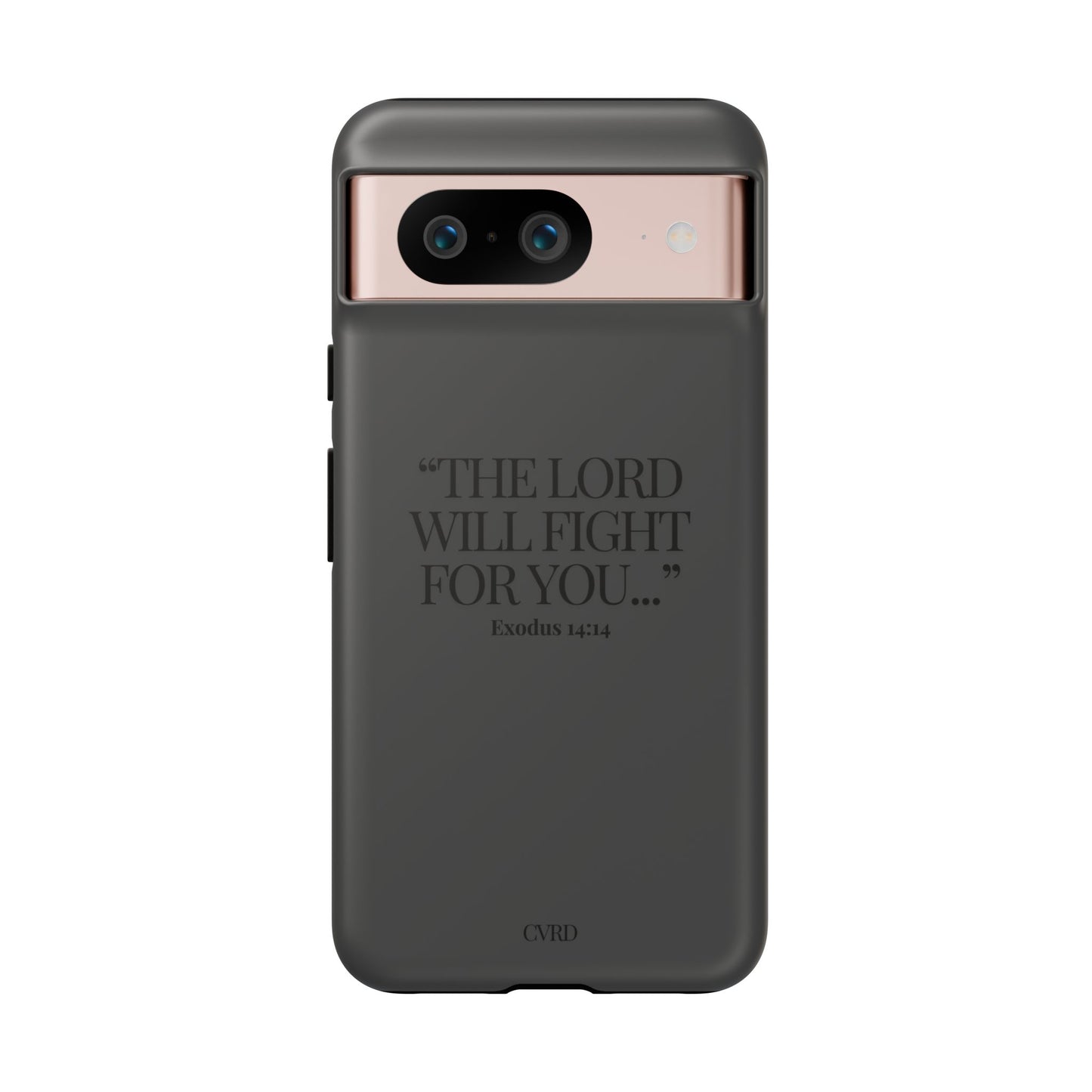 "Silent Strength" - Black Phone Case (Exodus 14:14)