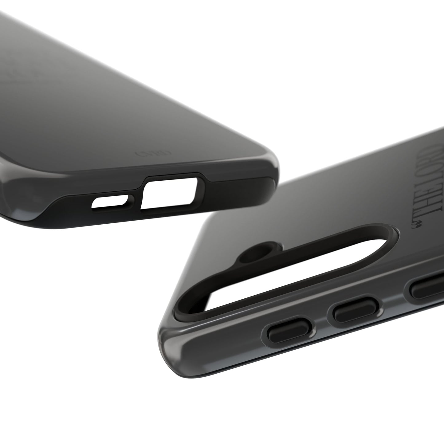 "Silent Strength" - Black Phone Case (Exodus 14:14)